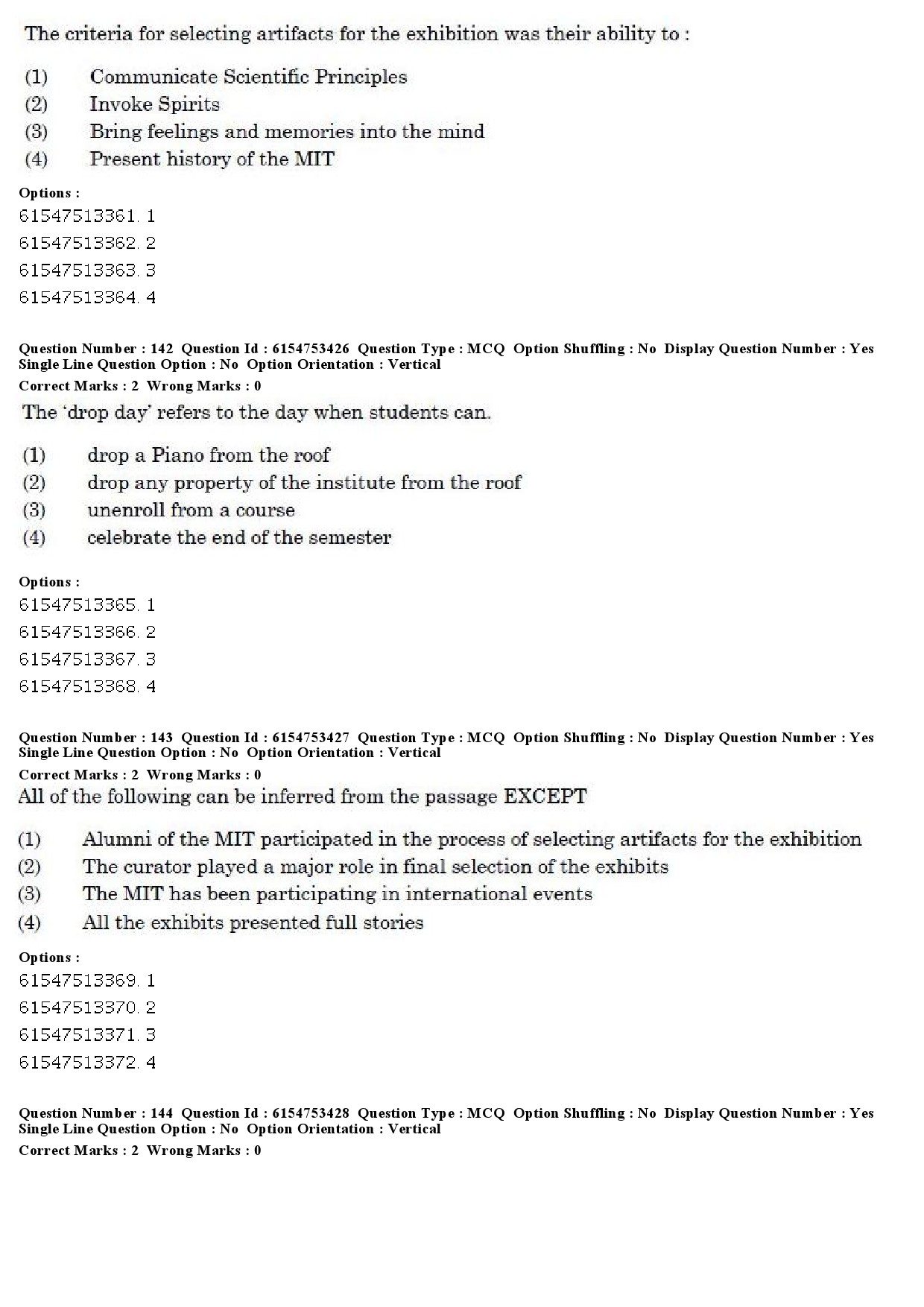 UGC NET Museology and Conservation Question Paper December 2019 145