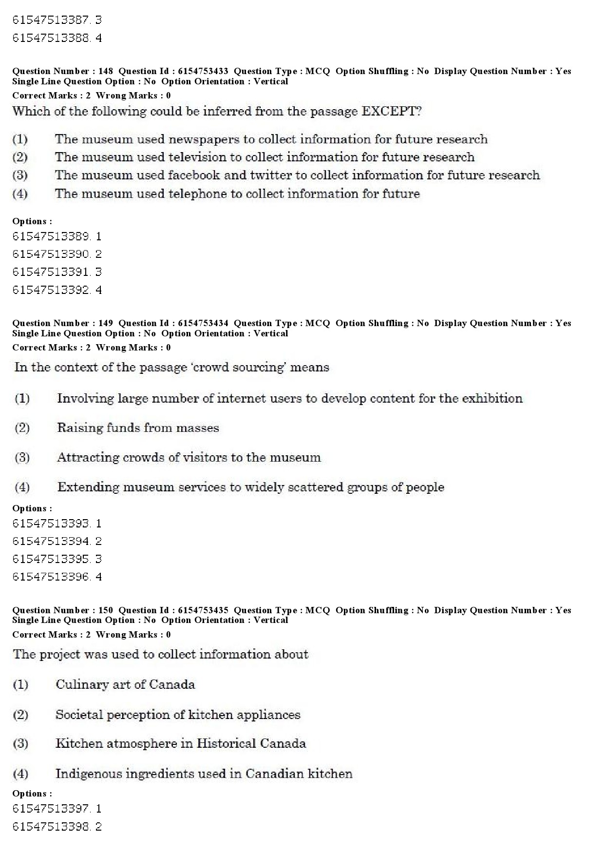 UGC NET Museology and Conservation Question Paper December 2019 151