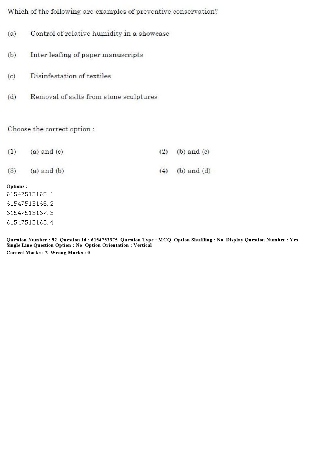 UGC NET Museology and Conservation Question Paper December 2019 74