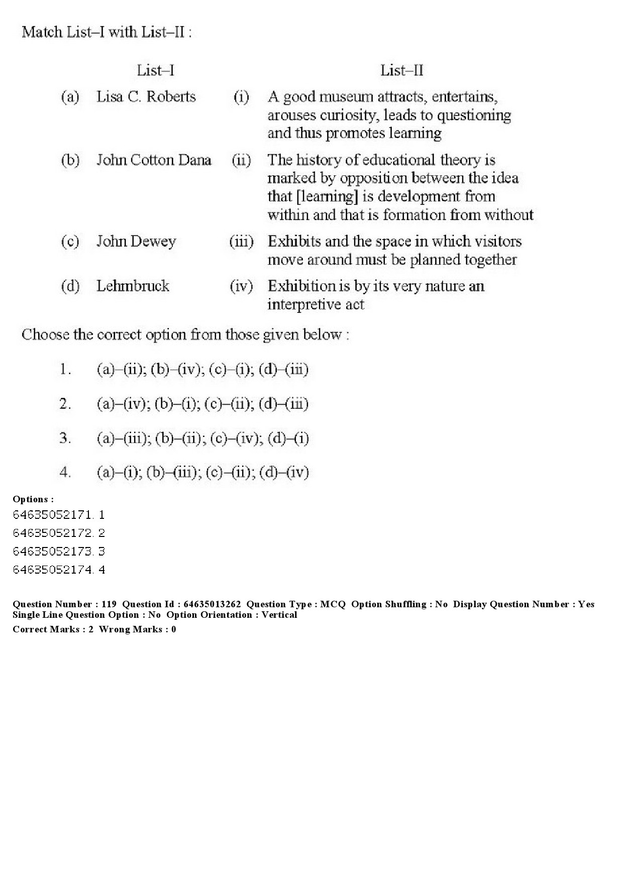 UGC NET Museology and Conservation Question Paper June 2019 101