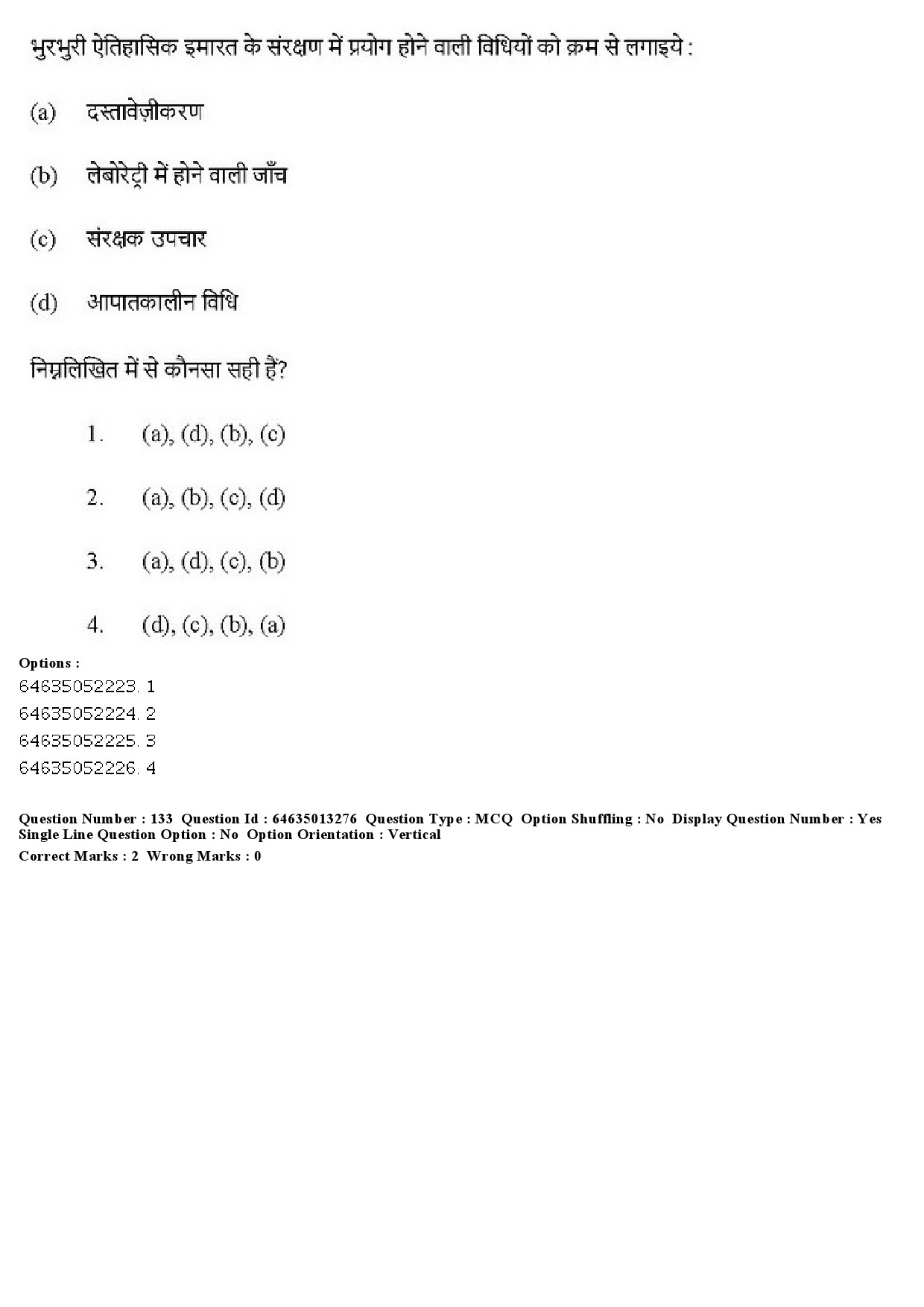 UGC NET Museology and Conservation Question Paper June 2019 121