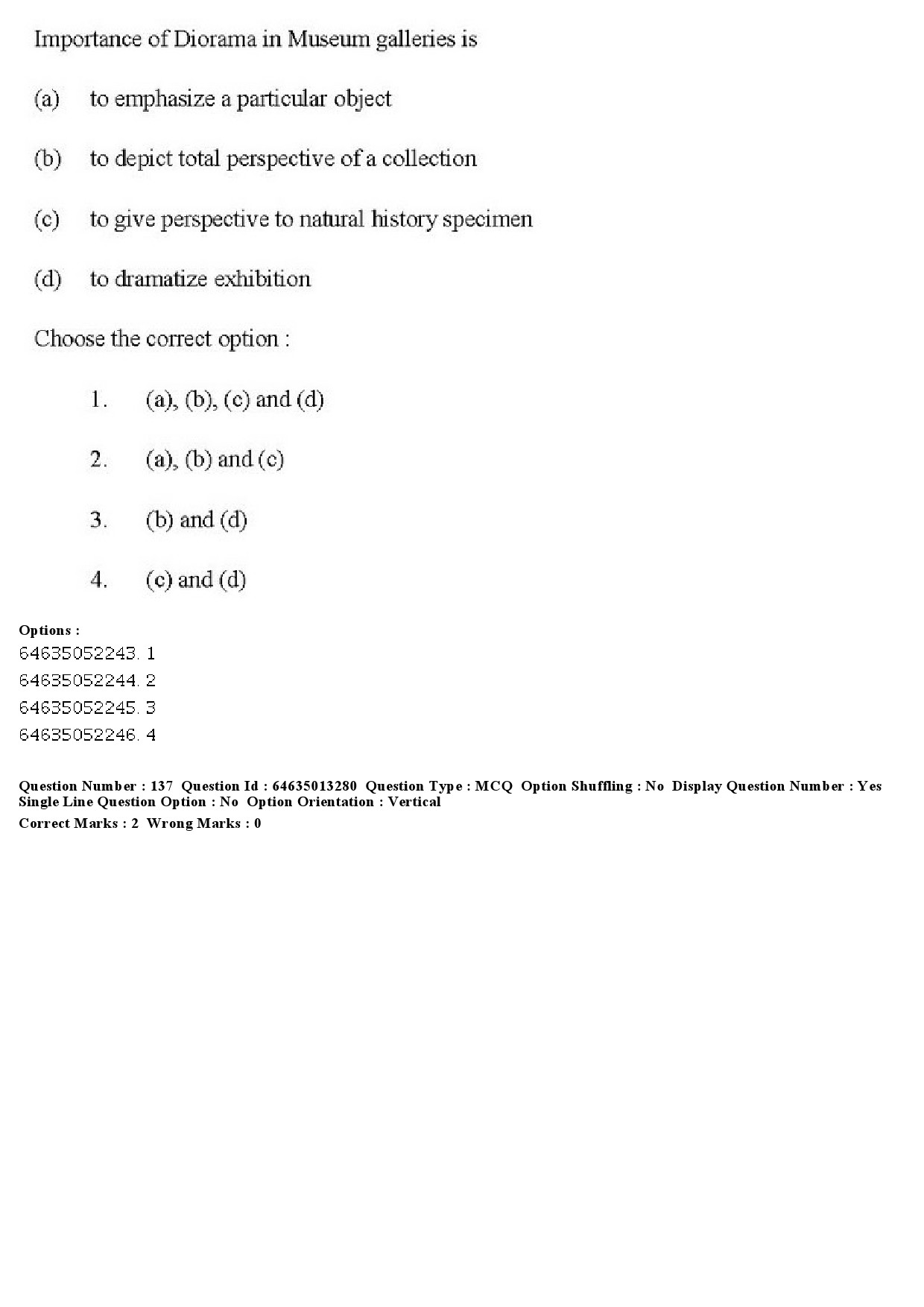 UGC NET Museology and Conservation Question Paper June 2019 130