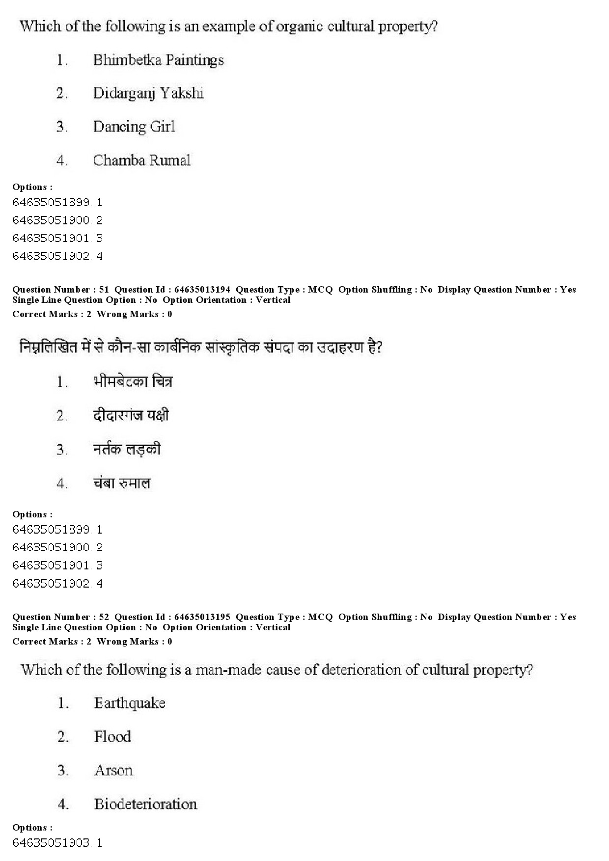 UGC NET Museology and Conservation Question Paper June 2019 34