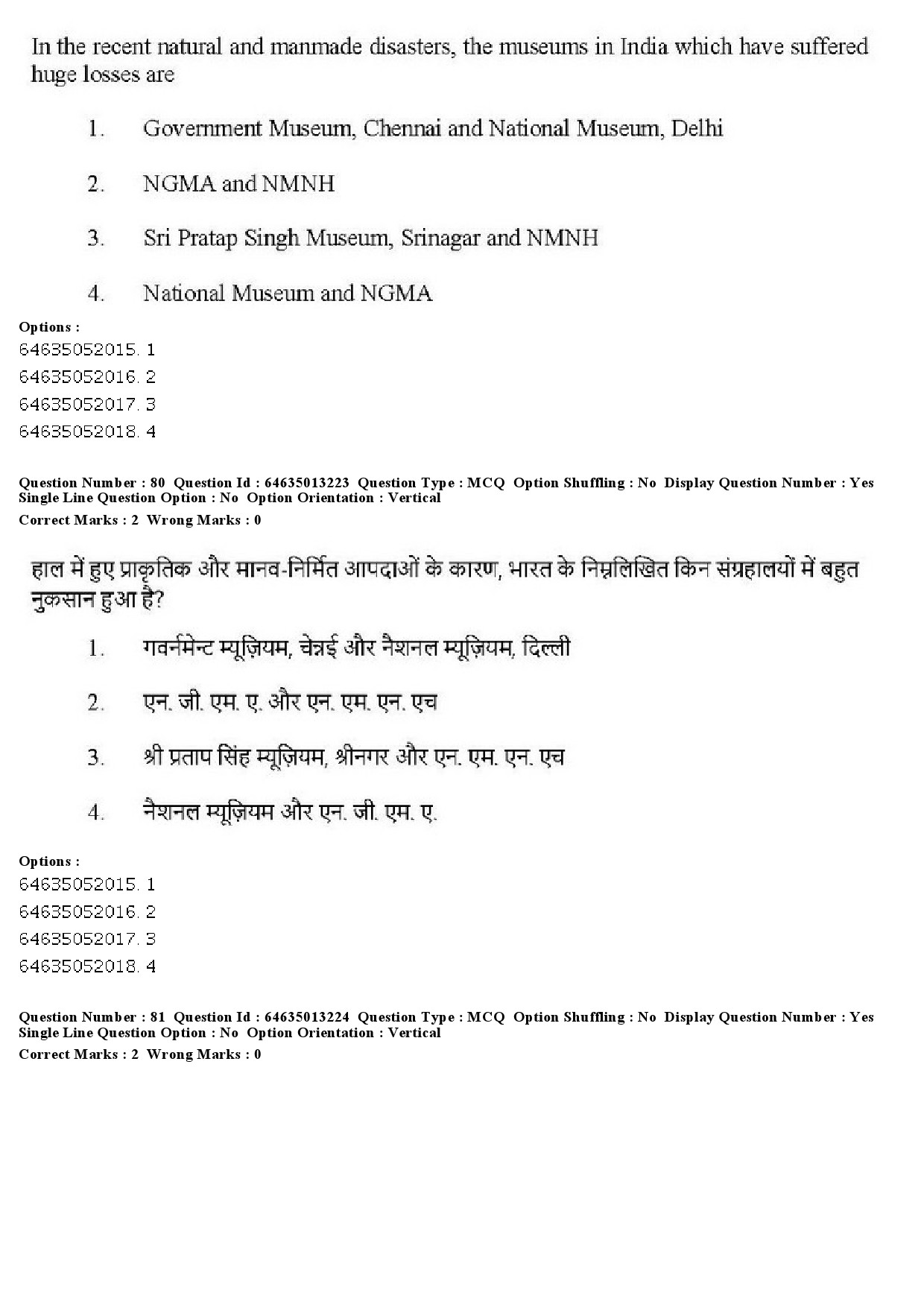 UGC NET Museology and Conservation Question Paper June 2019 61