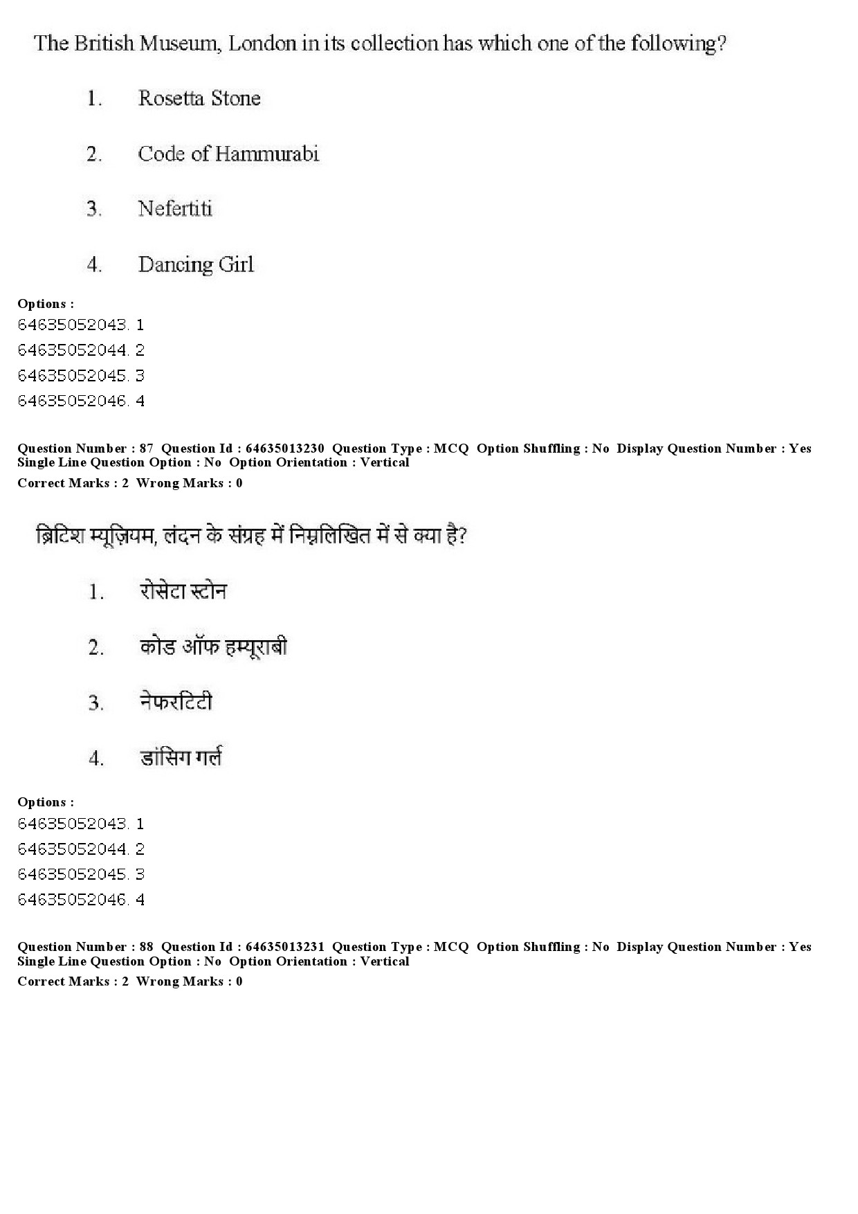 UGC NET Museology and Conservation Question Paper June 2019 68