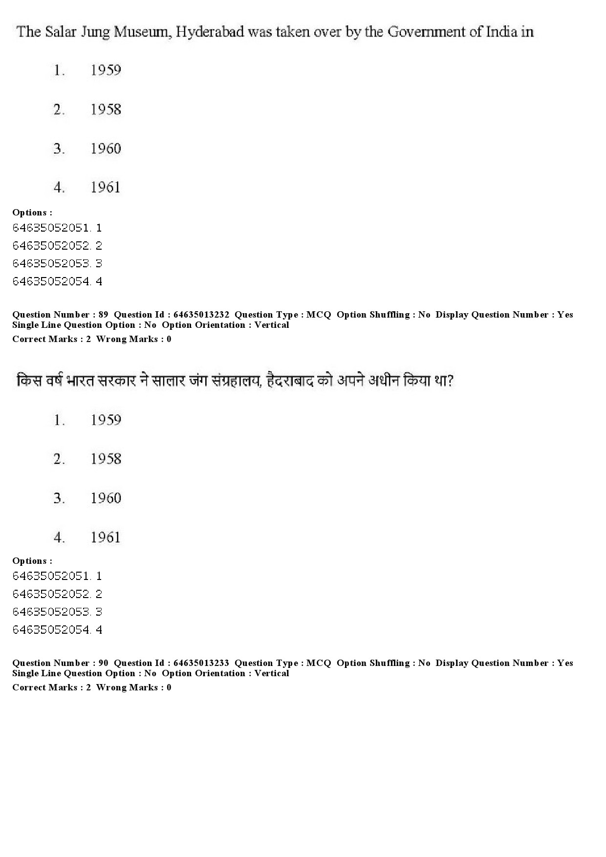 UGC NET Museology and Conservation Question Paper June 2019 70