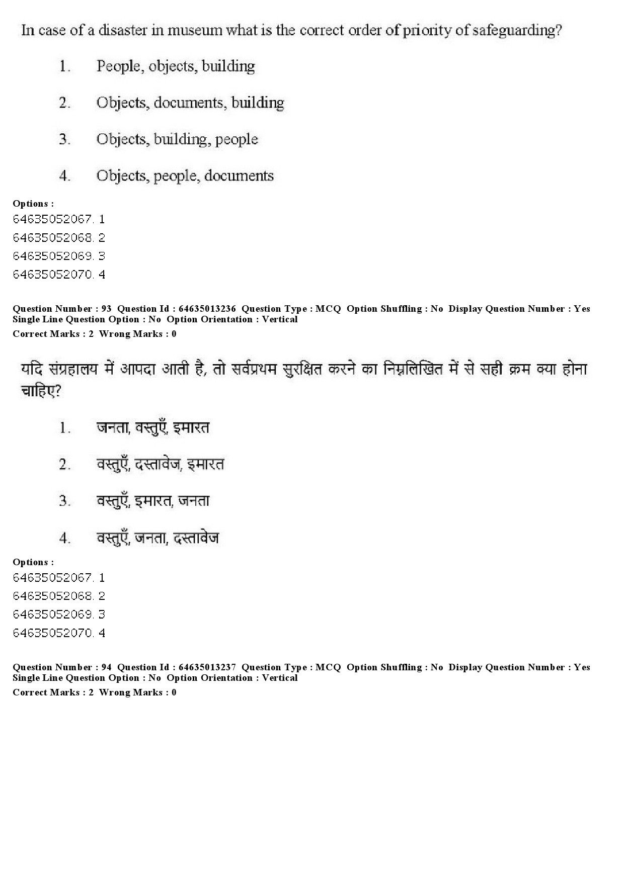 UGC NET Museology and Conservation Question Paper June 2019 74