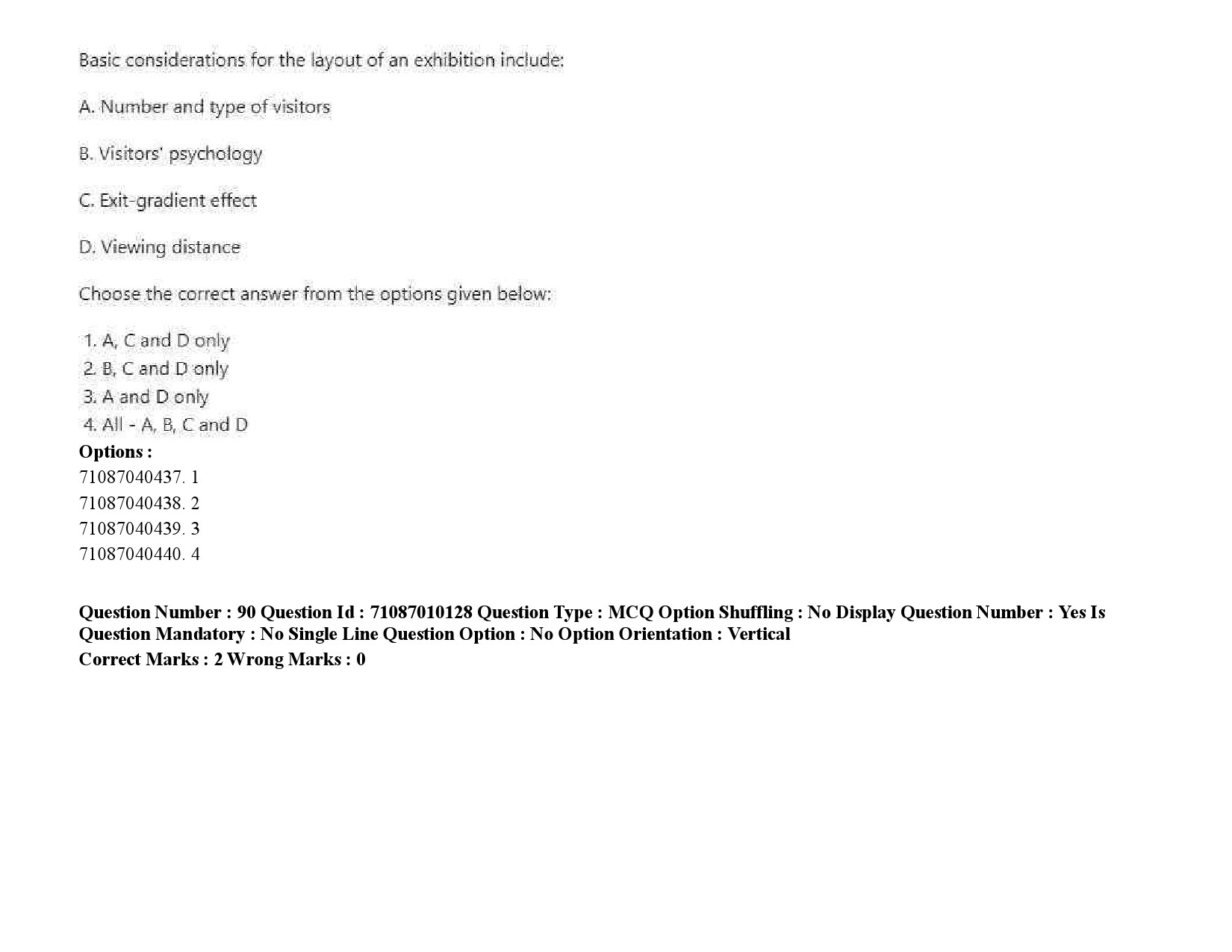 UGC NET Museology and Conservation Question Paper September 2020 122