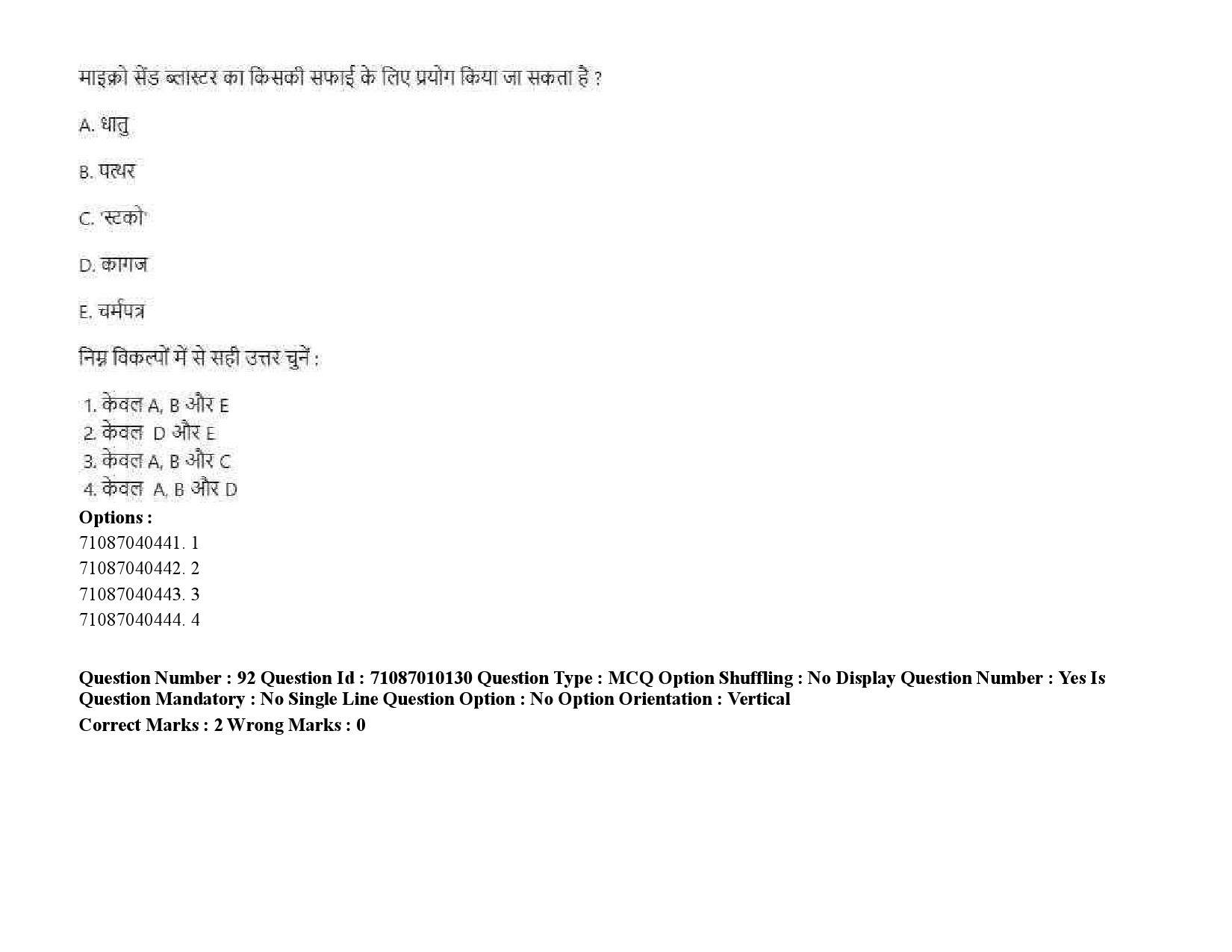 UGC NET Museology and Conservation Question Paper September 2020 125