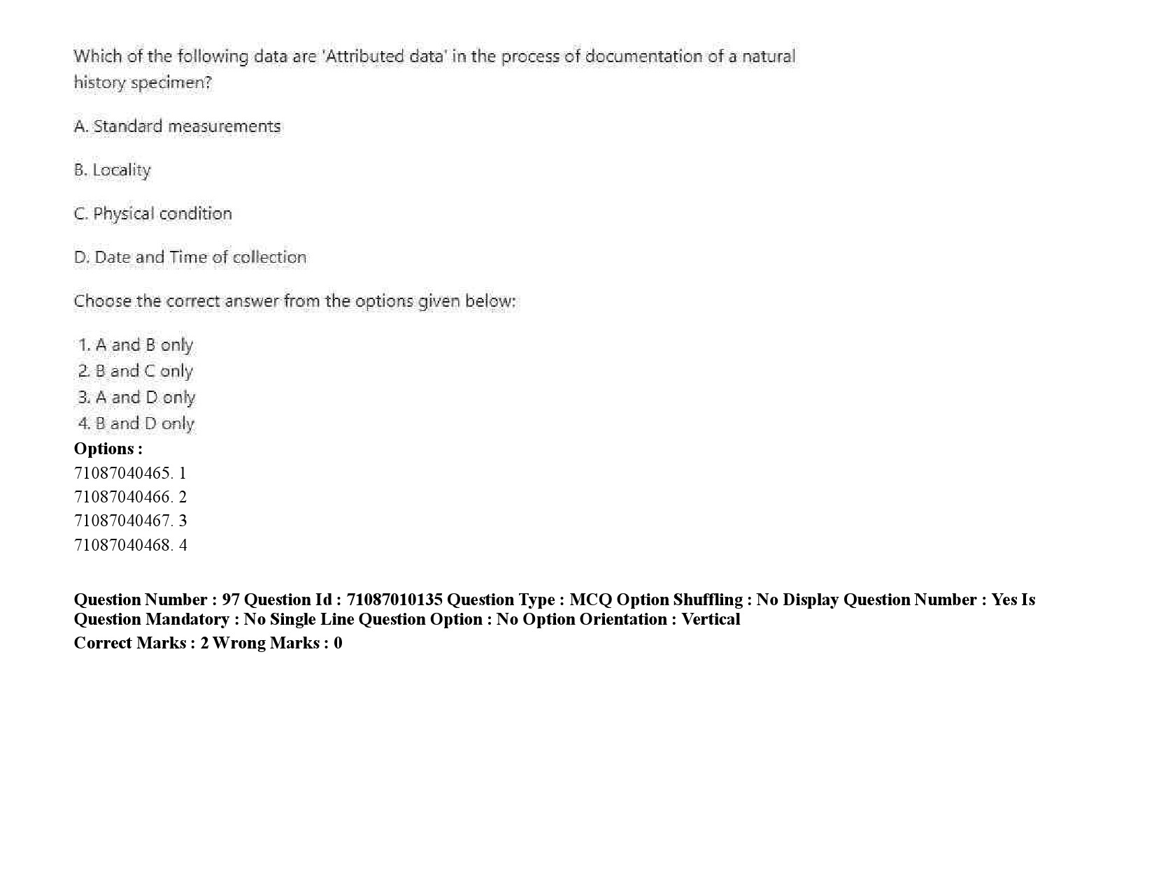 UGC NET Museology and Conservation Question Paper September 2020 136