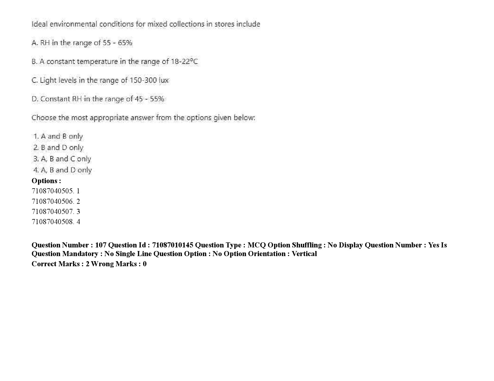 UGC NET Museology and Conservation Question Paper September 2020 156