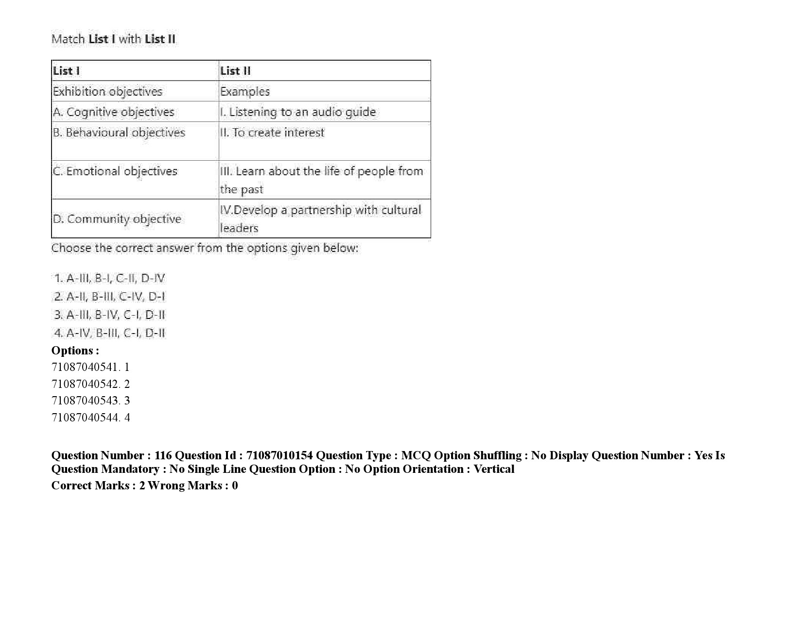 UGC NET Museology and Conservation Question Paper September 2020 174