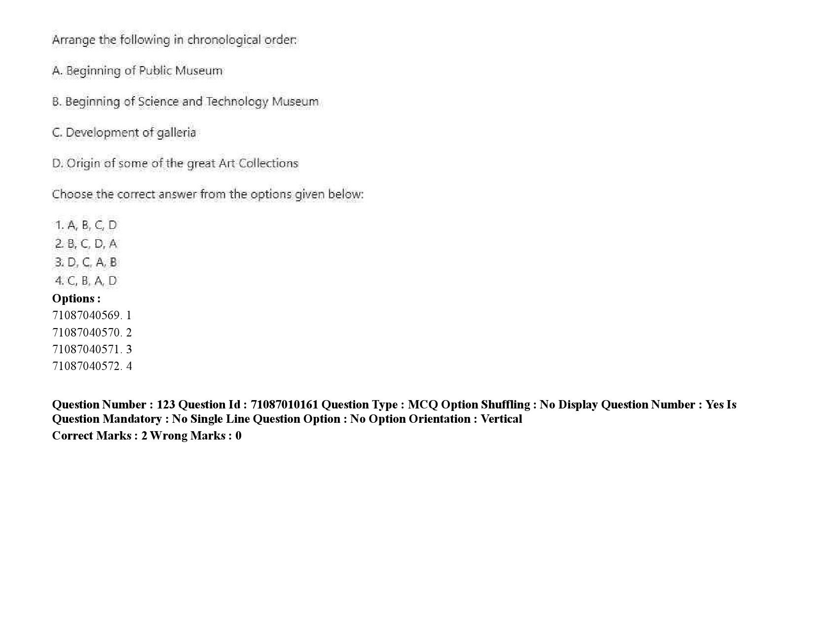 UGC NET Museology and Conservation Question Paper September 2020 188