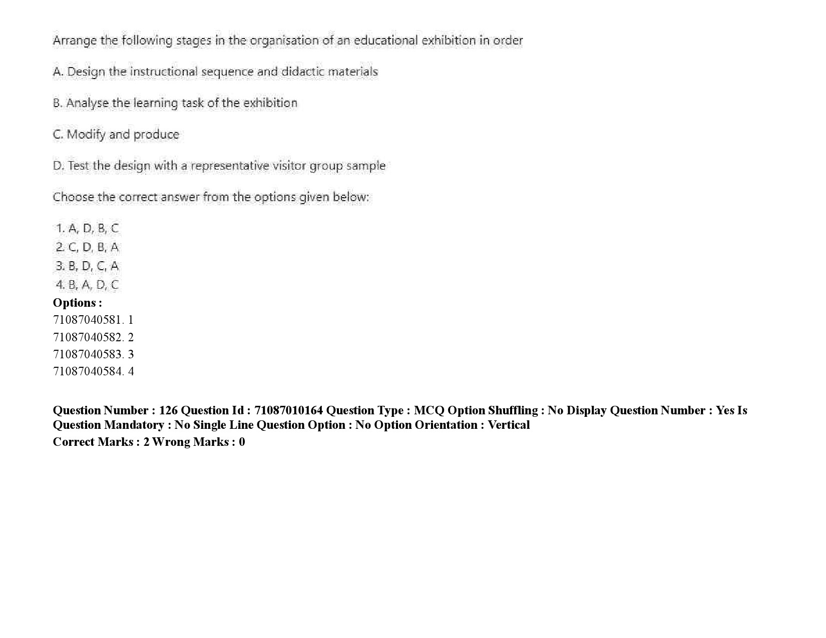 UGC NET Museology and Conservation Question Paper September 2020 194