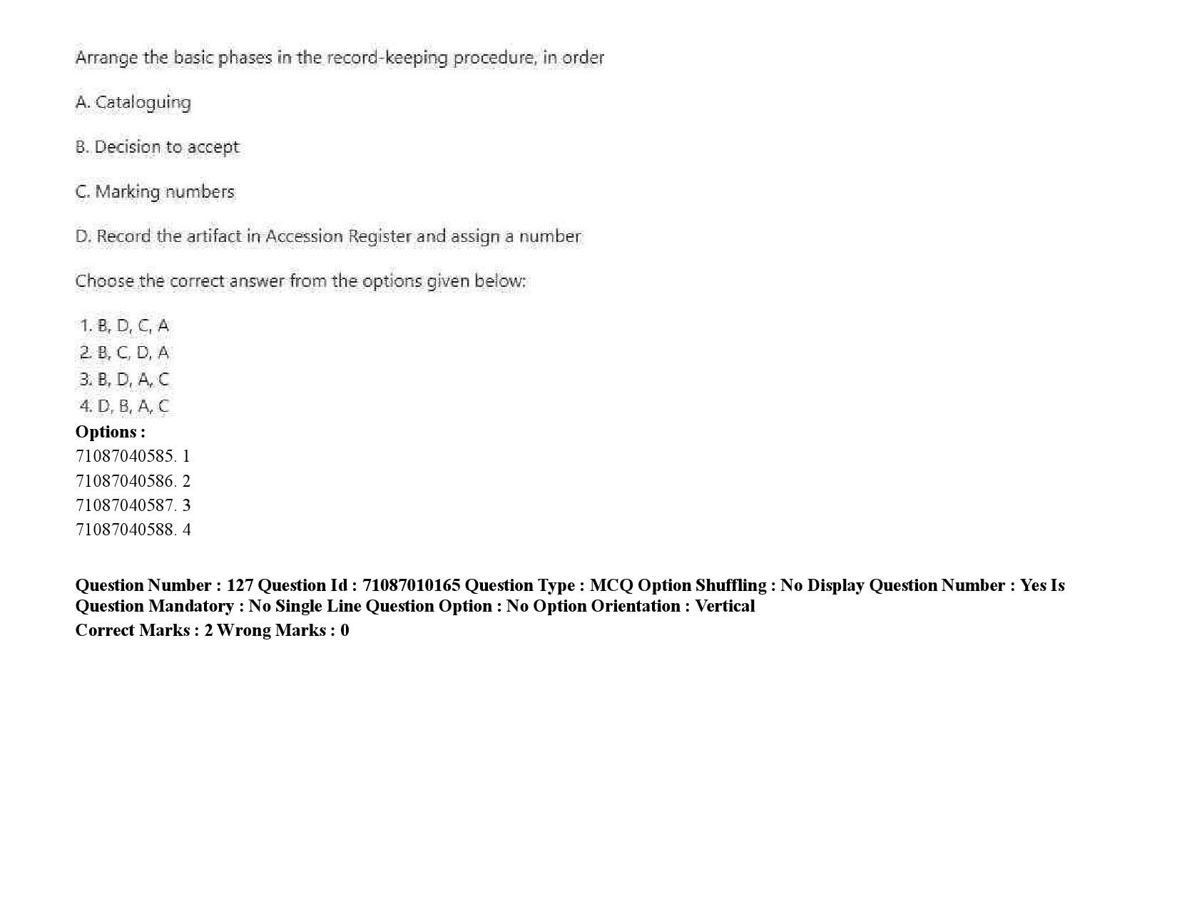 UGC NET Museology and Conservation Question Paper September 2020 196