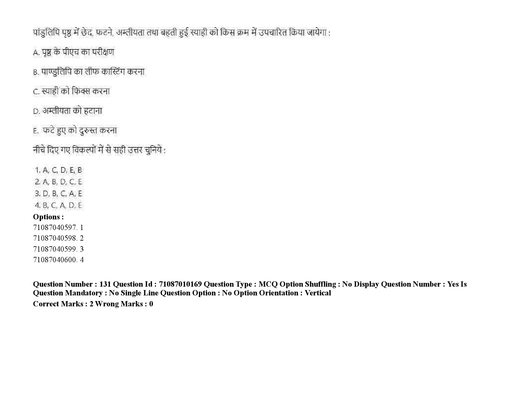 UGC NET Museology and Conservation Question Paper September 2020 203