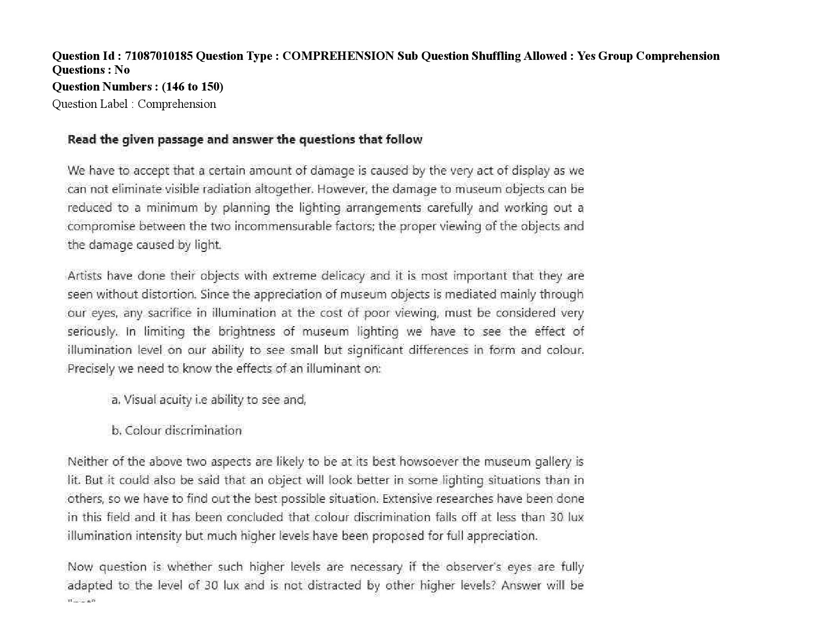 UGC NET Museology and Conservation Question Paper September 2020 229