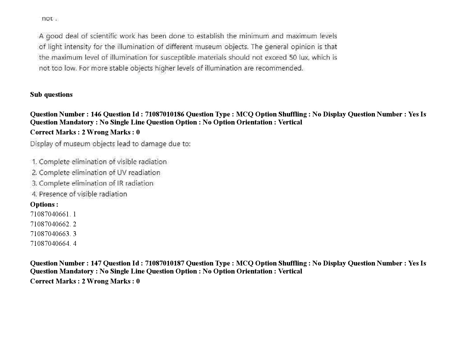 UGC NET Museology and Conservation Question Paper September 2020 230