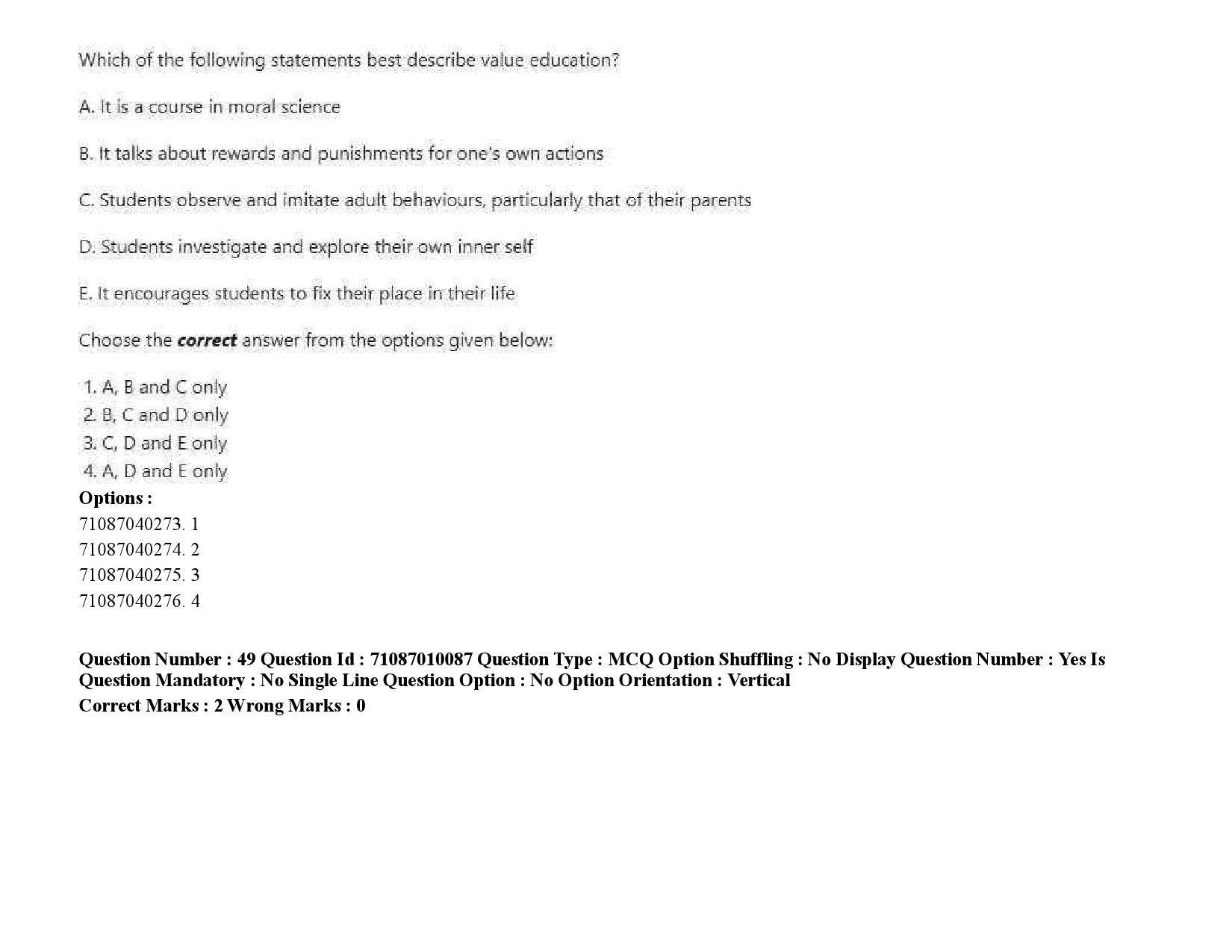 UGC NET Museology and Conservation Question Paper September 2020 72