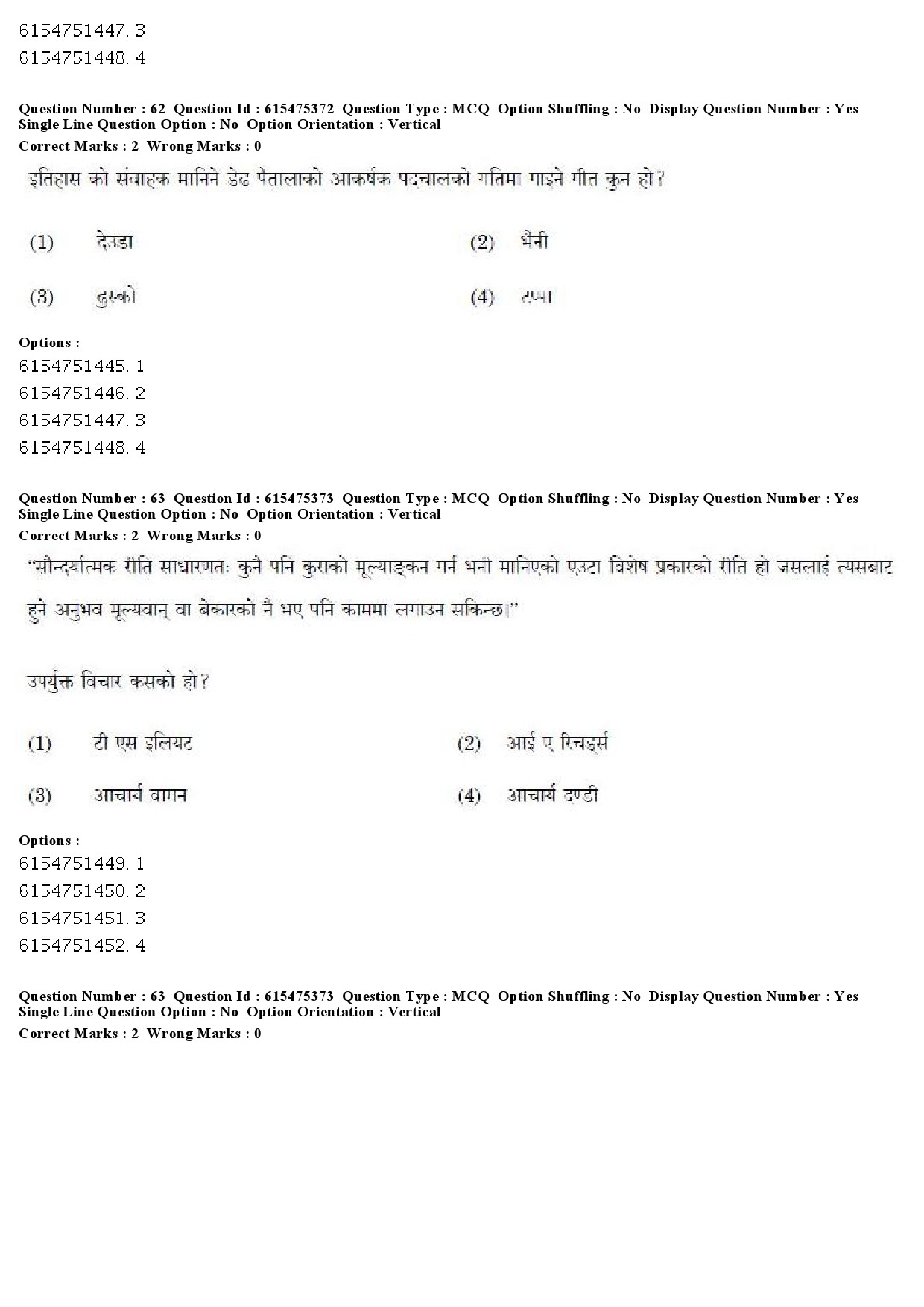 UGC NET Nepali Question Paper December 2019 55