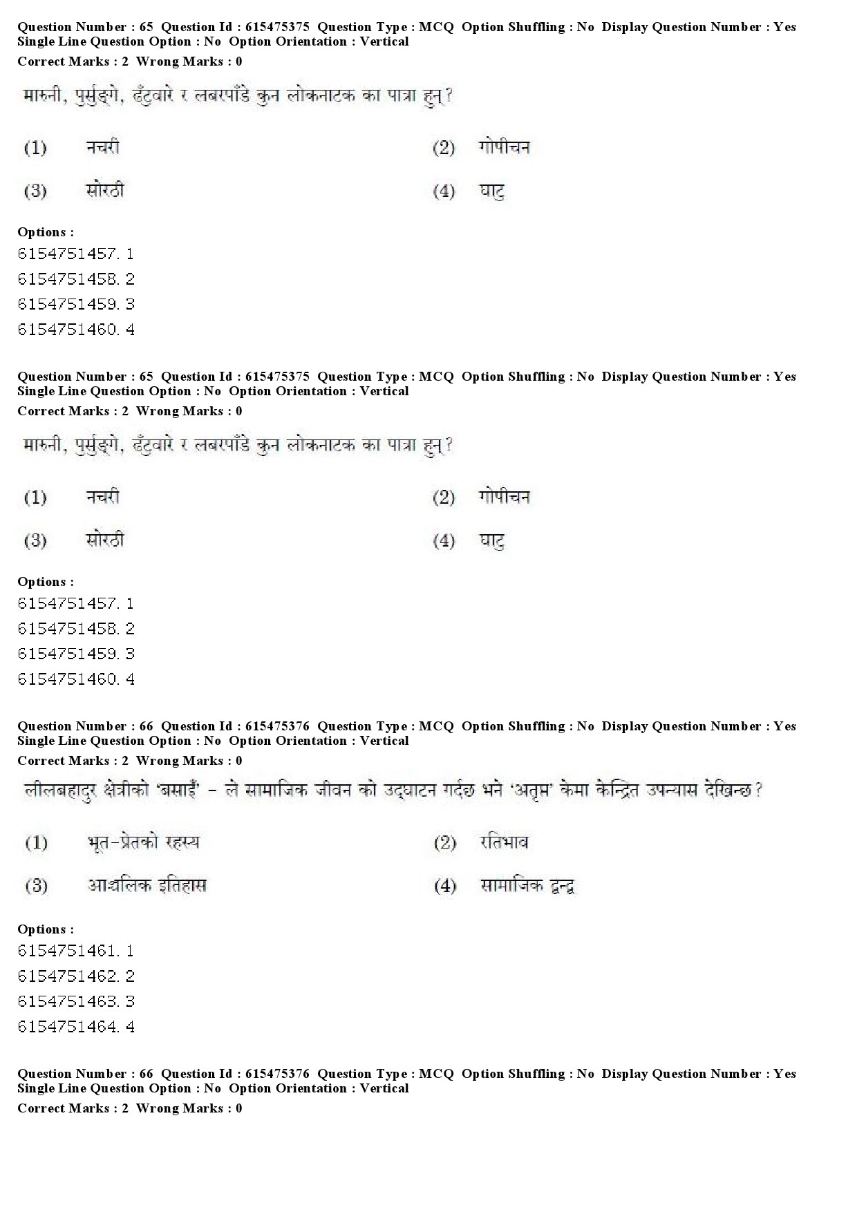 UGC NET Nepali Question Paper December 2019 57