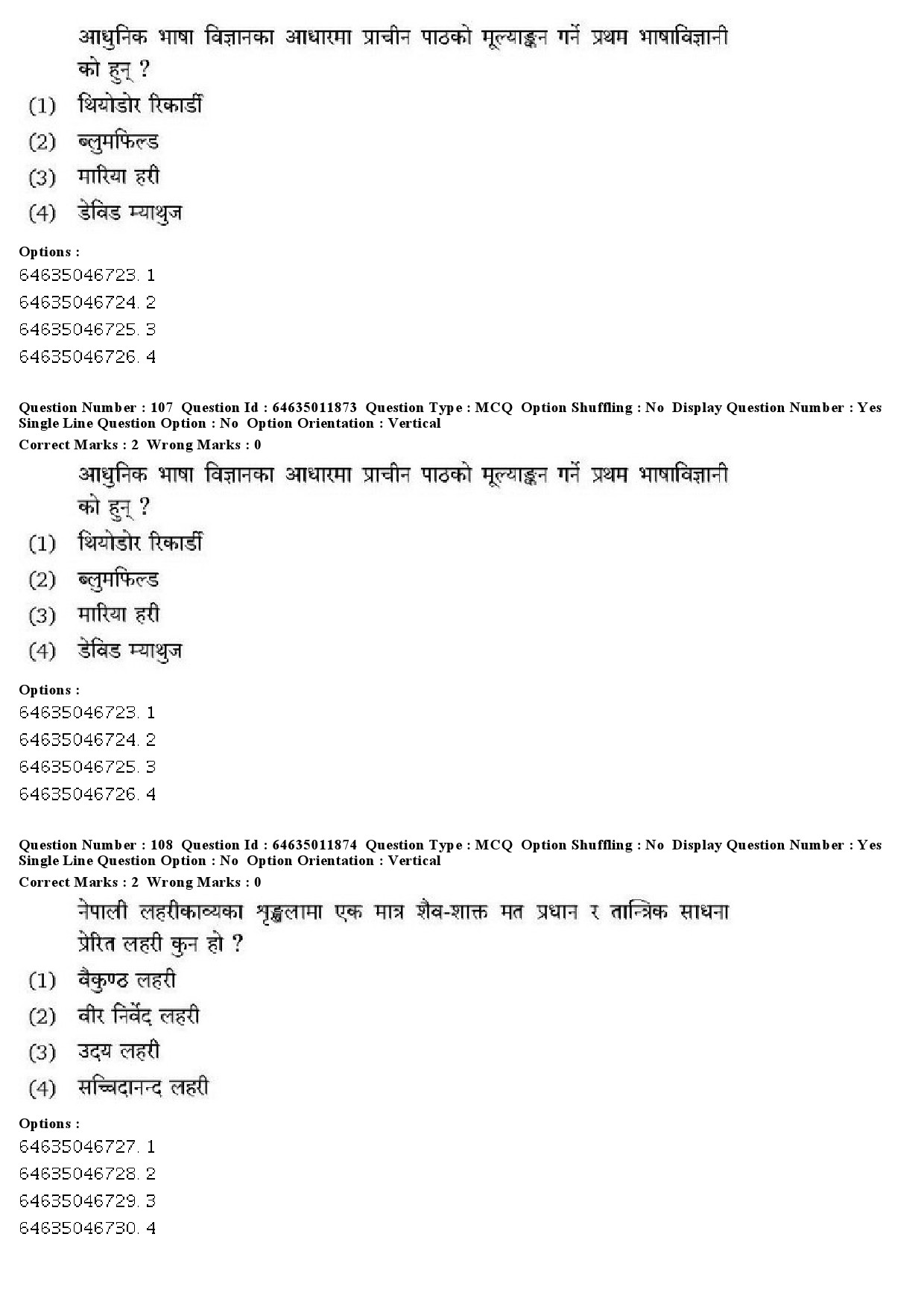 UGC NET Nepali Question Paper June 2019 78