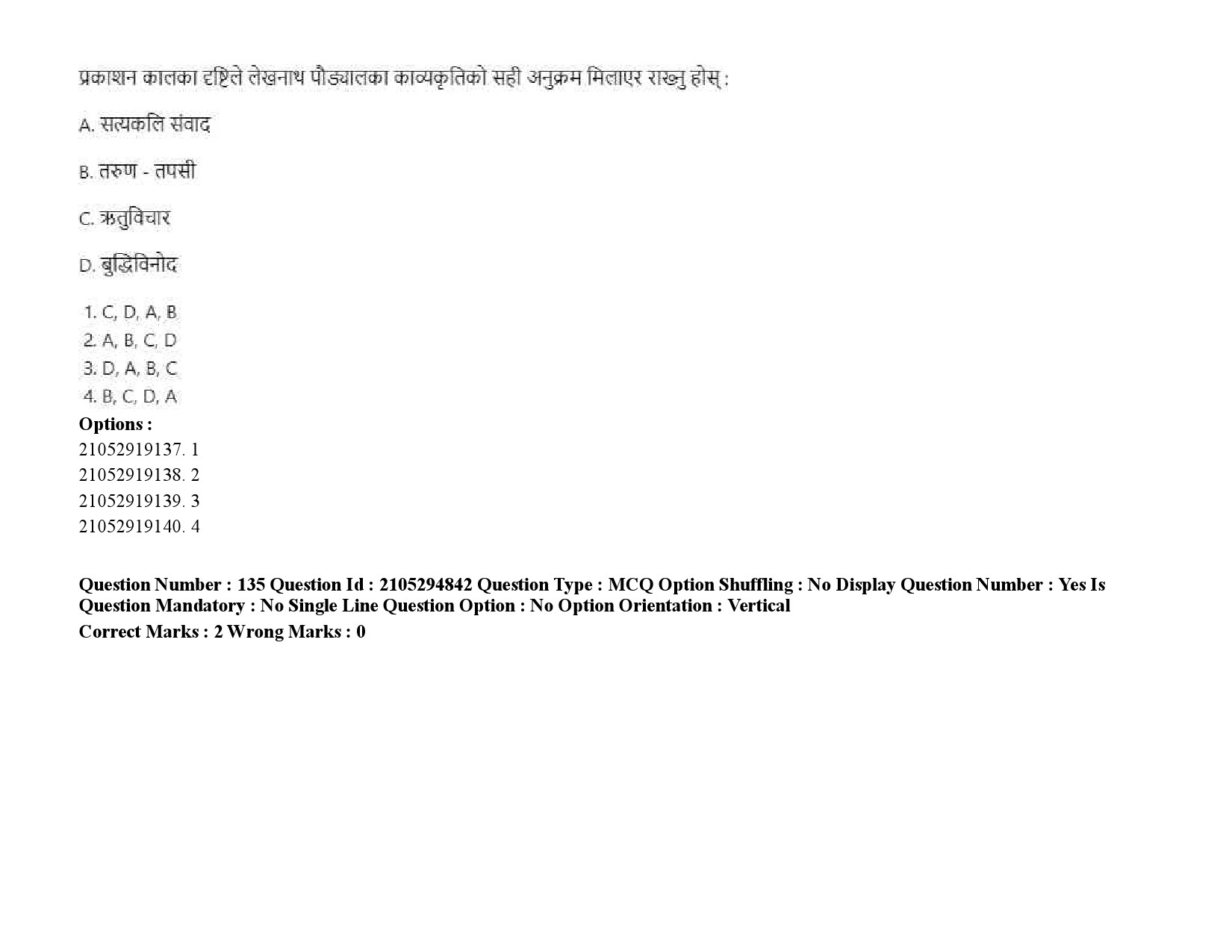 UGC NET Nepali Question Paper September 2020 206