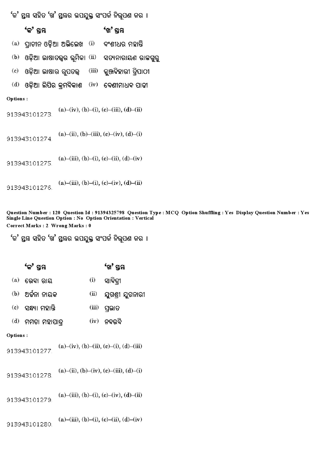 UGC NET Odia Question Paper December 2018 108