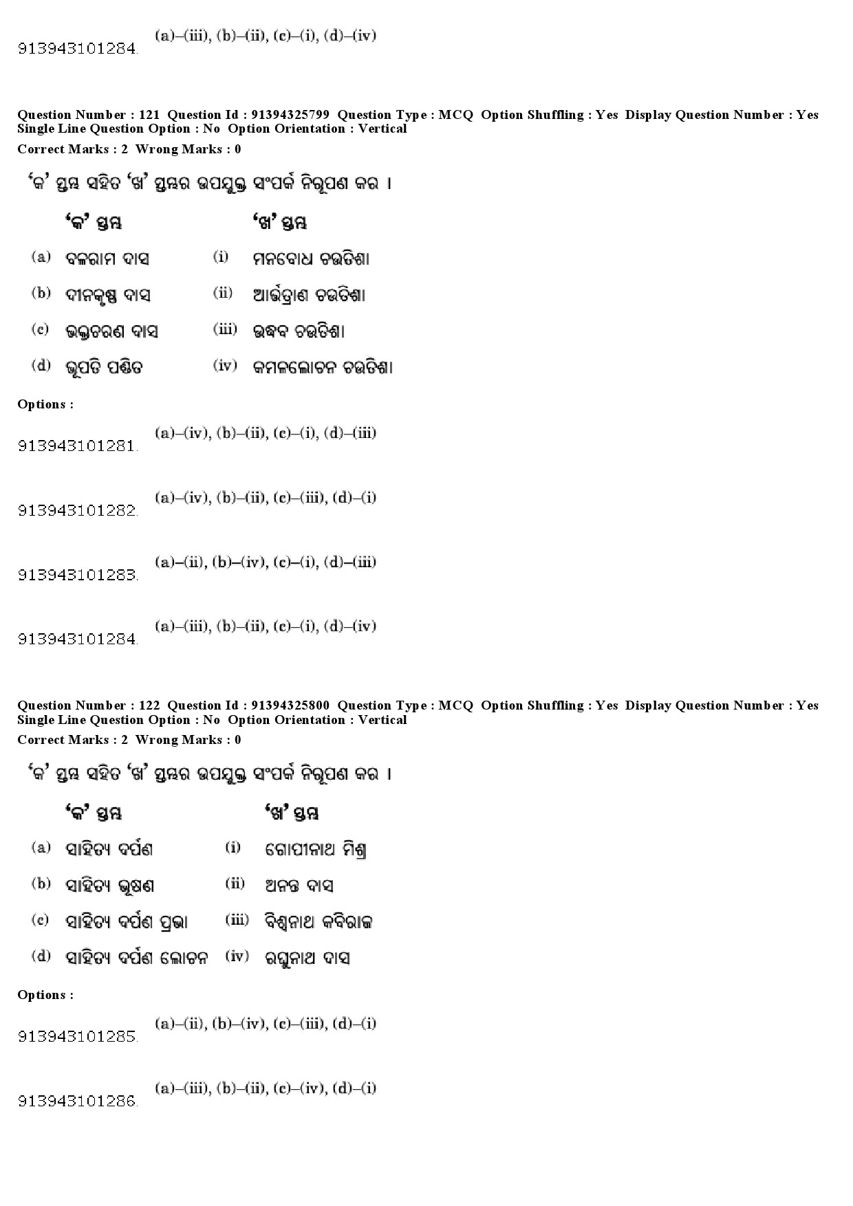 UGC NET Odia Question Paper December 2018 110