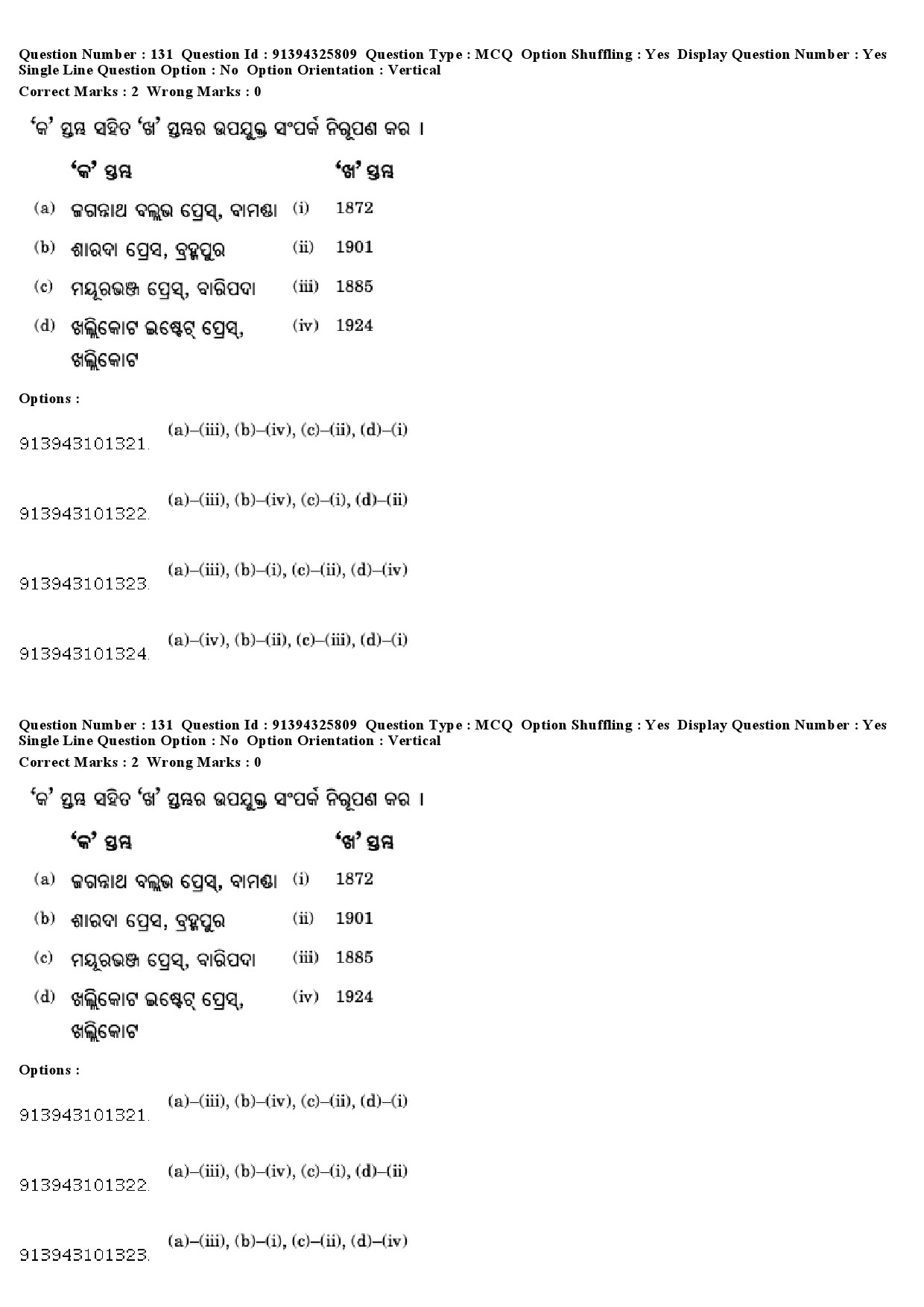 UGC NET Odia Question Paper December 2018 120