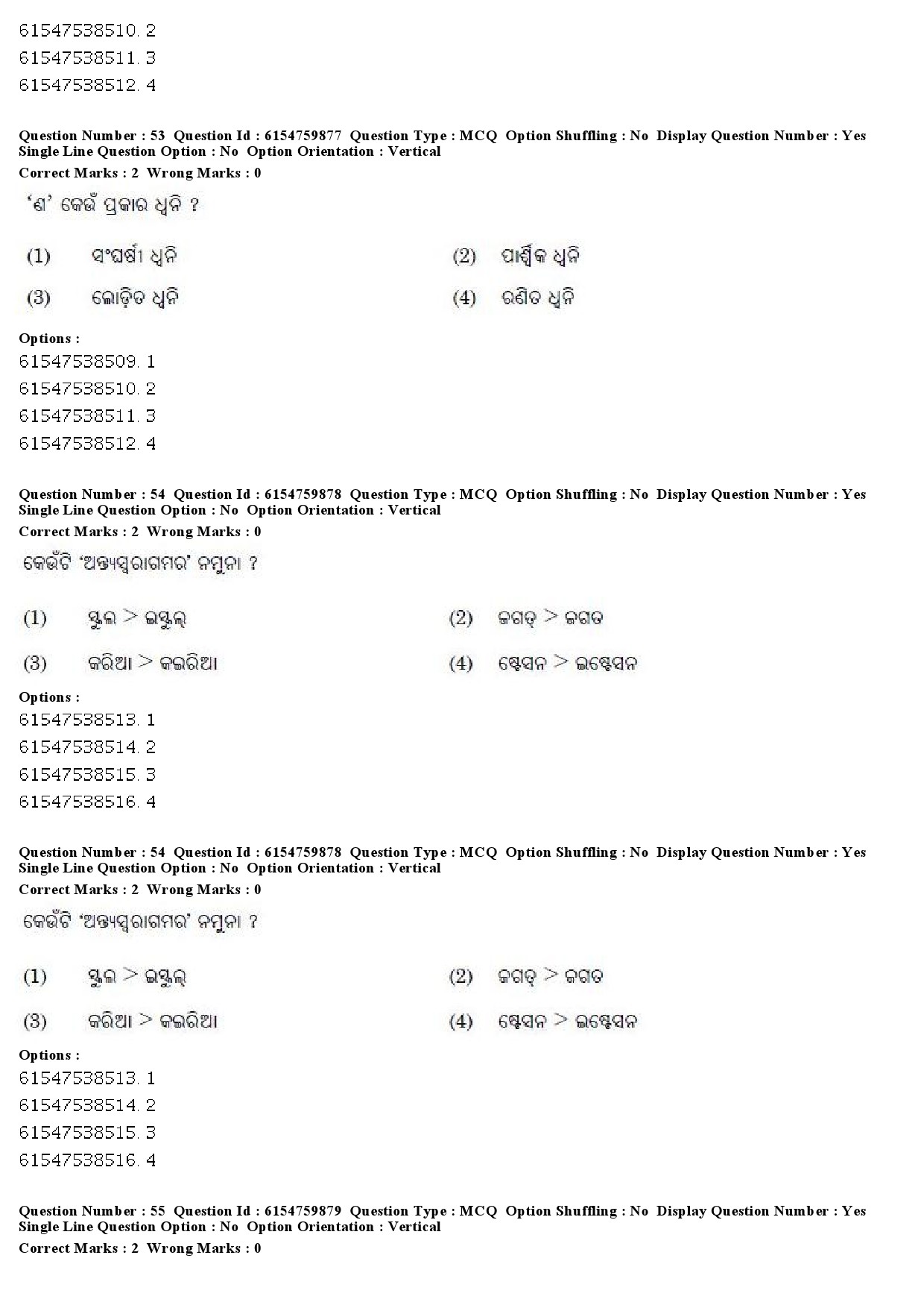 UGC NET Odia Question Paper December 2019 44