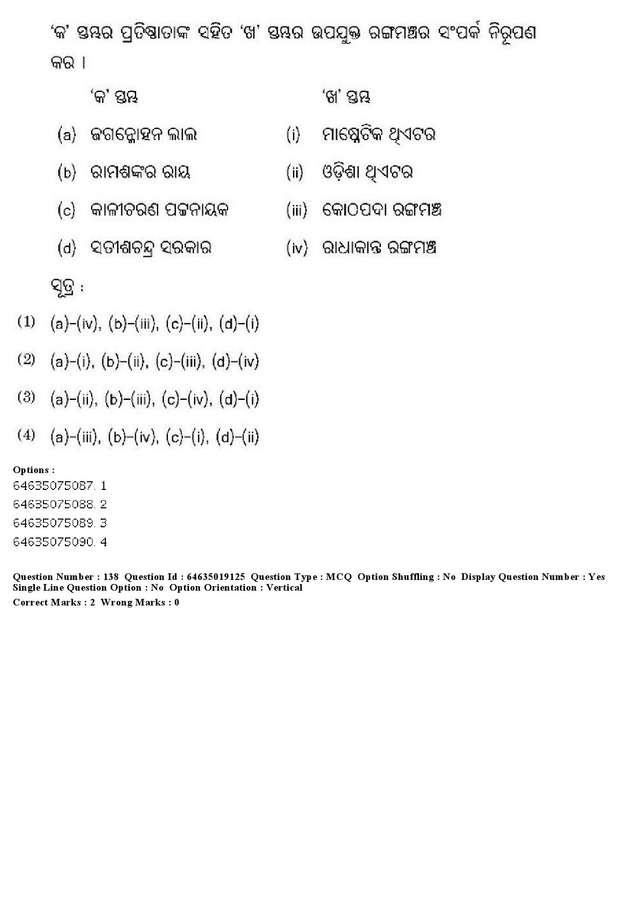 UGC NET Odia Question Paper June 2019 152