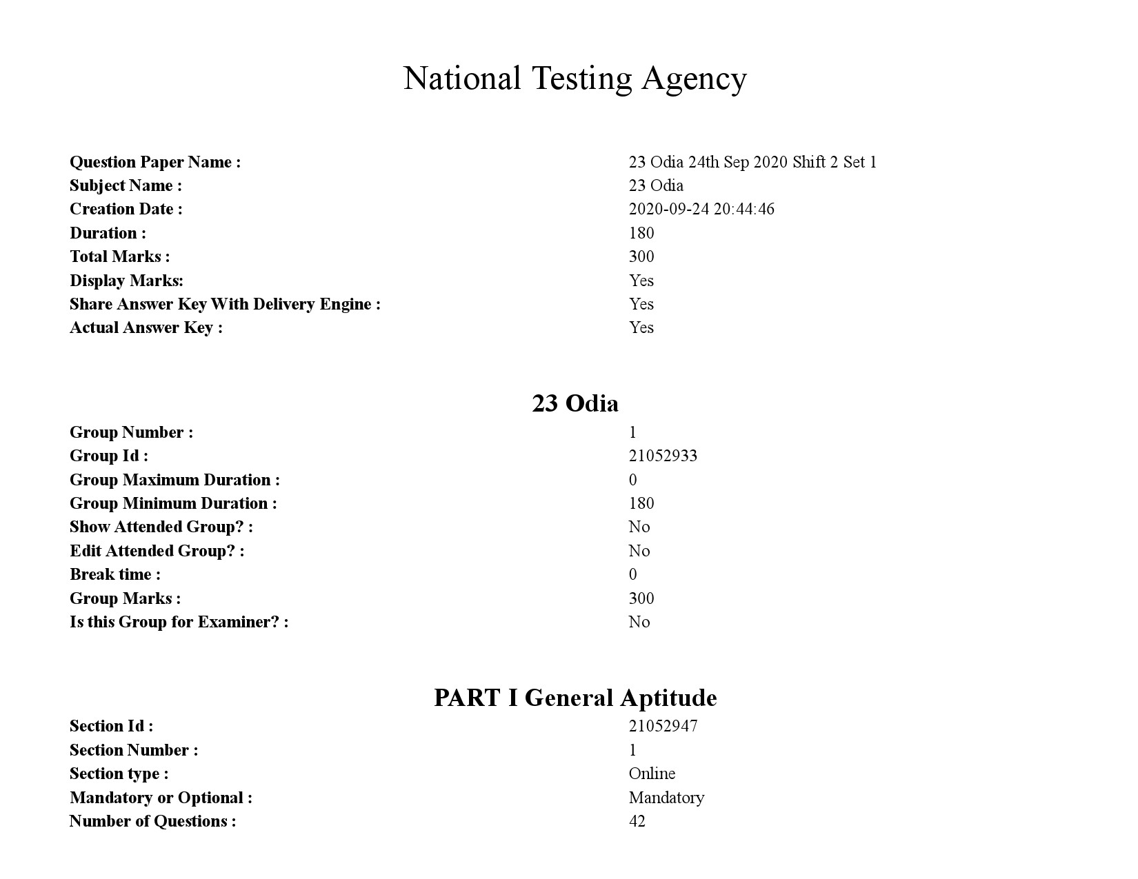 UGC NET Odia Question Paper September 2020 1