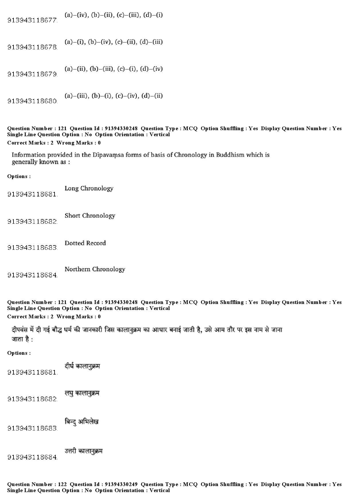 UGC NET Pali Question Paper December 2018 97