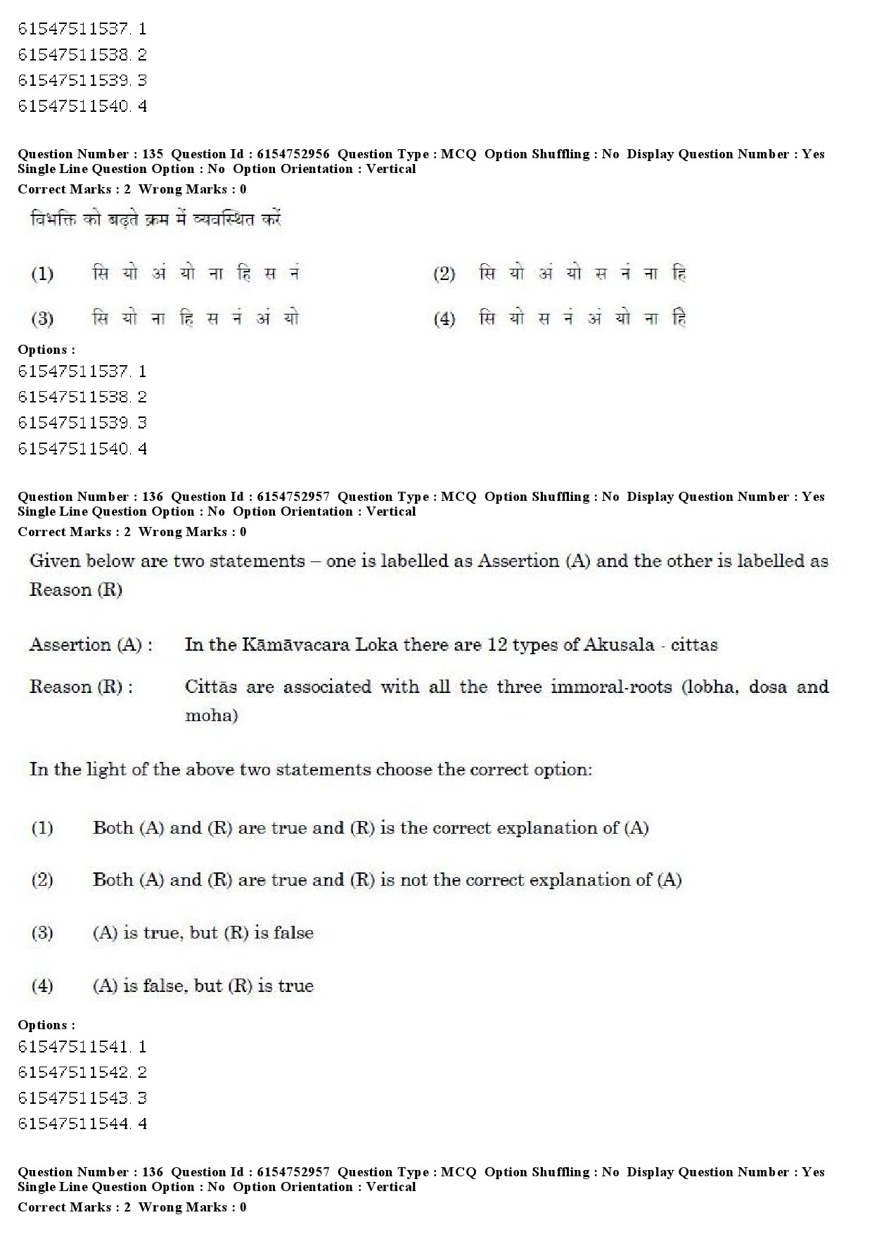 UGC NET Pali Question Paper December 2019 100