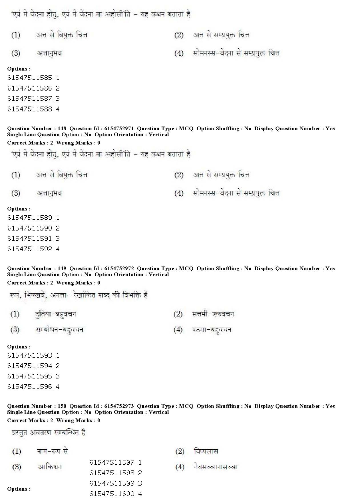 UGC NET Pali Question Paper December 2019 114