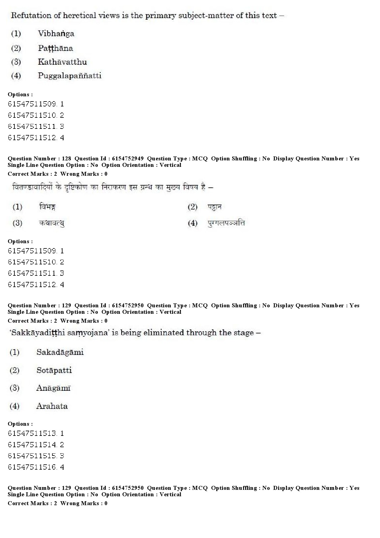 UGC NET Pali Question Paper December 2019 95