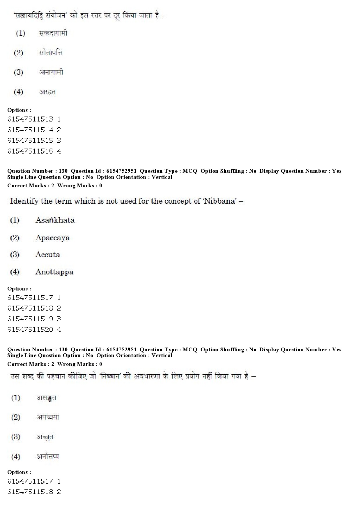 UGC NET Pali Question Paper December 2019 96