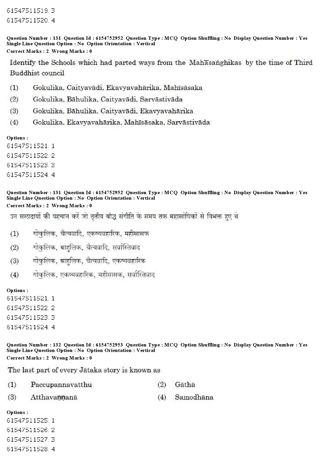 UGC NET Pali Question Paper December 2019 97