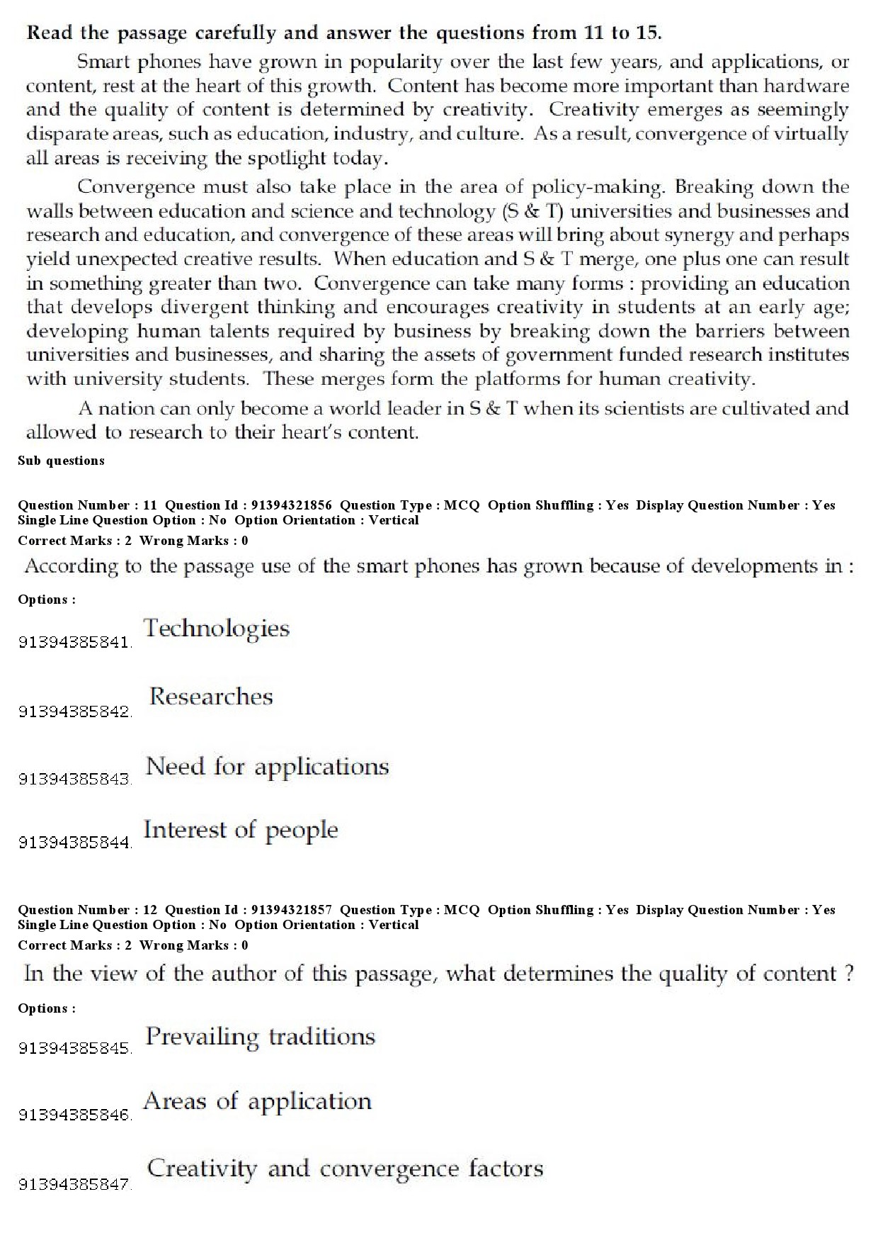 UGC NET Percussion Instruments Question Paper December 2018 12