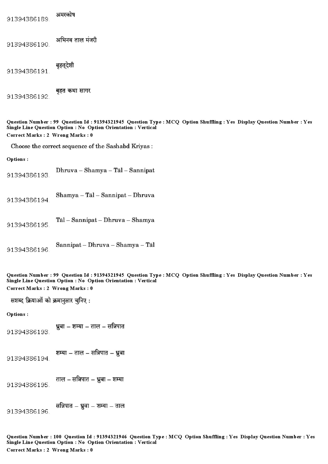 UGC NET Percussion Instruments Question Paper December 2018 84