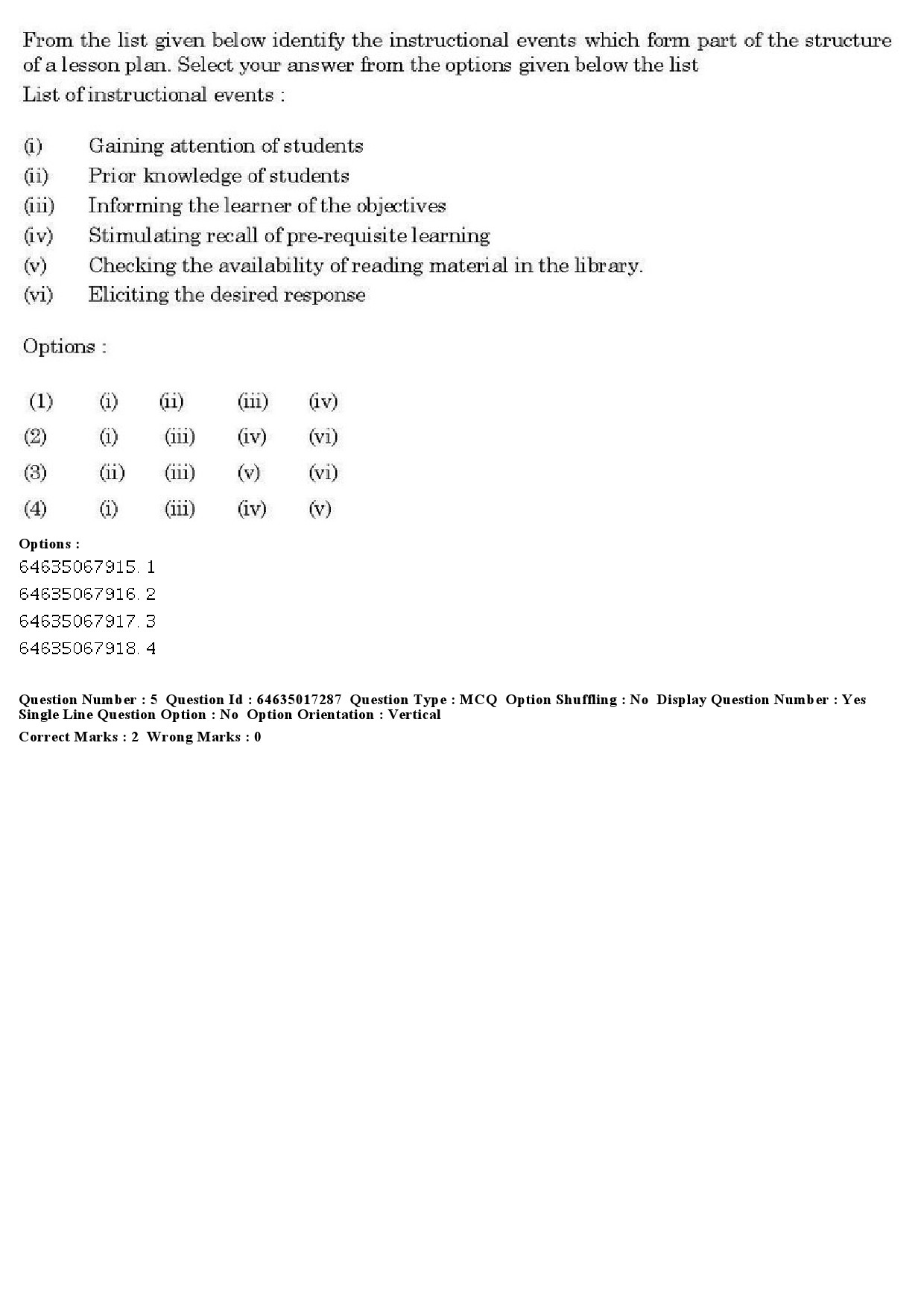 UGC NET Percussion Instruments Question Paper June 2019 6