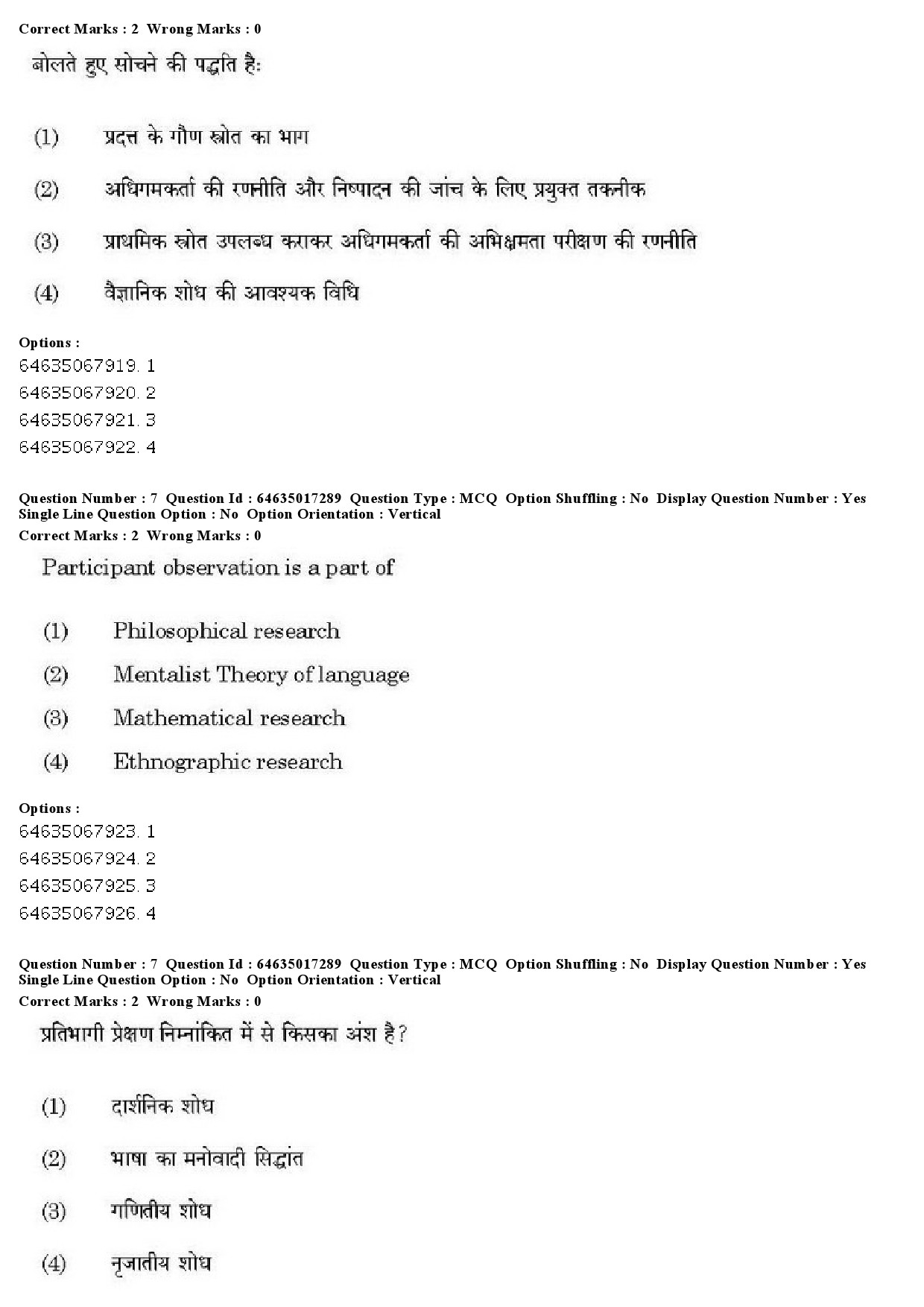 UGC NET Percussion Instruments Question Paper June 2019 8