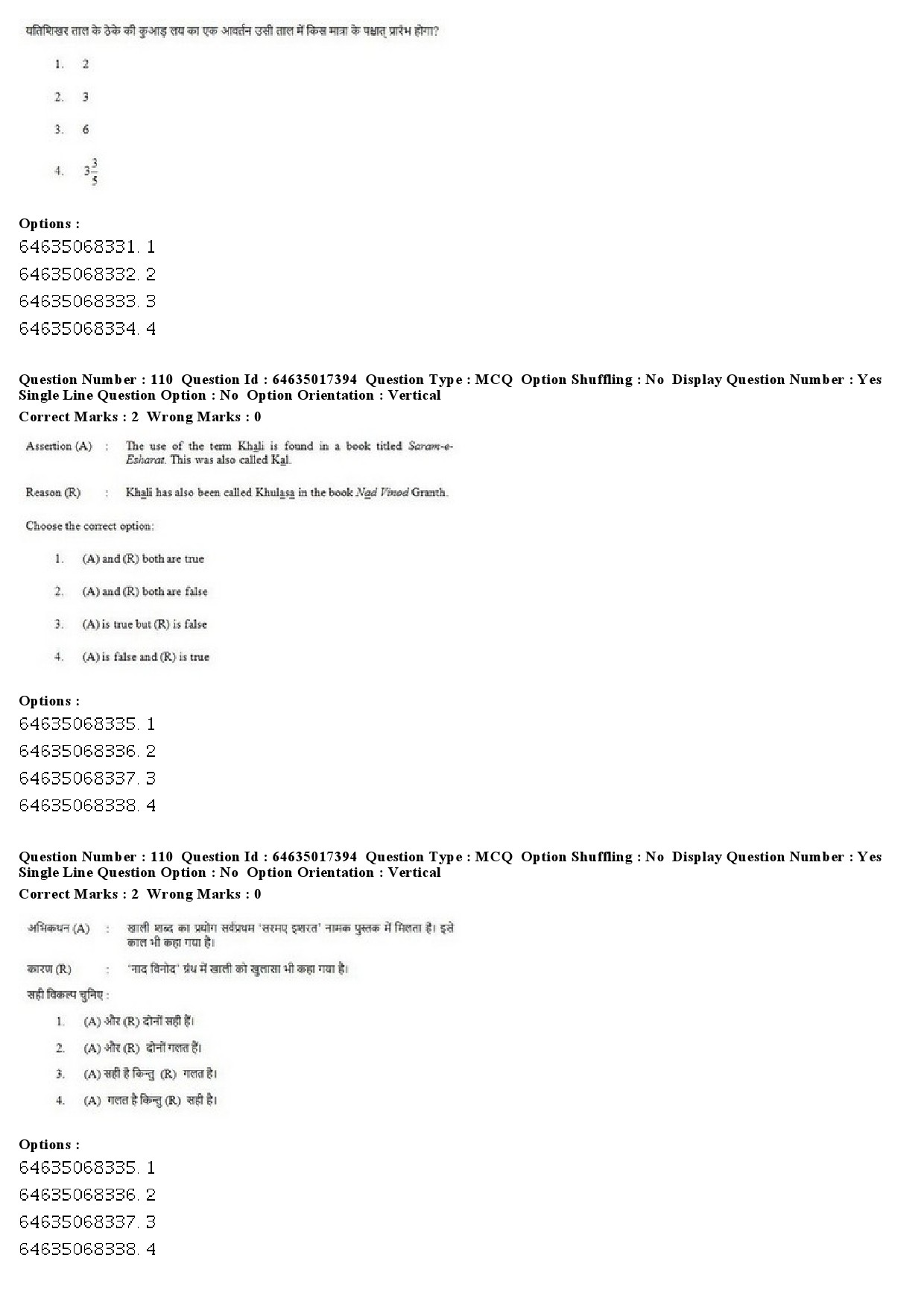 UGC NET Percussion Instruments Question Paper June 2019 90