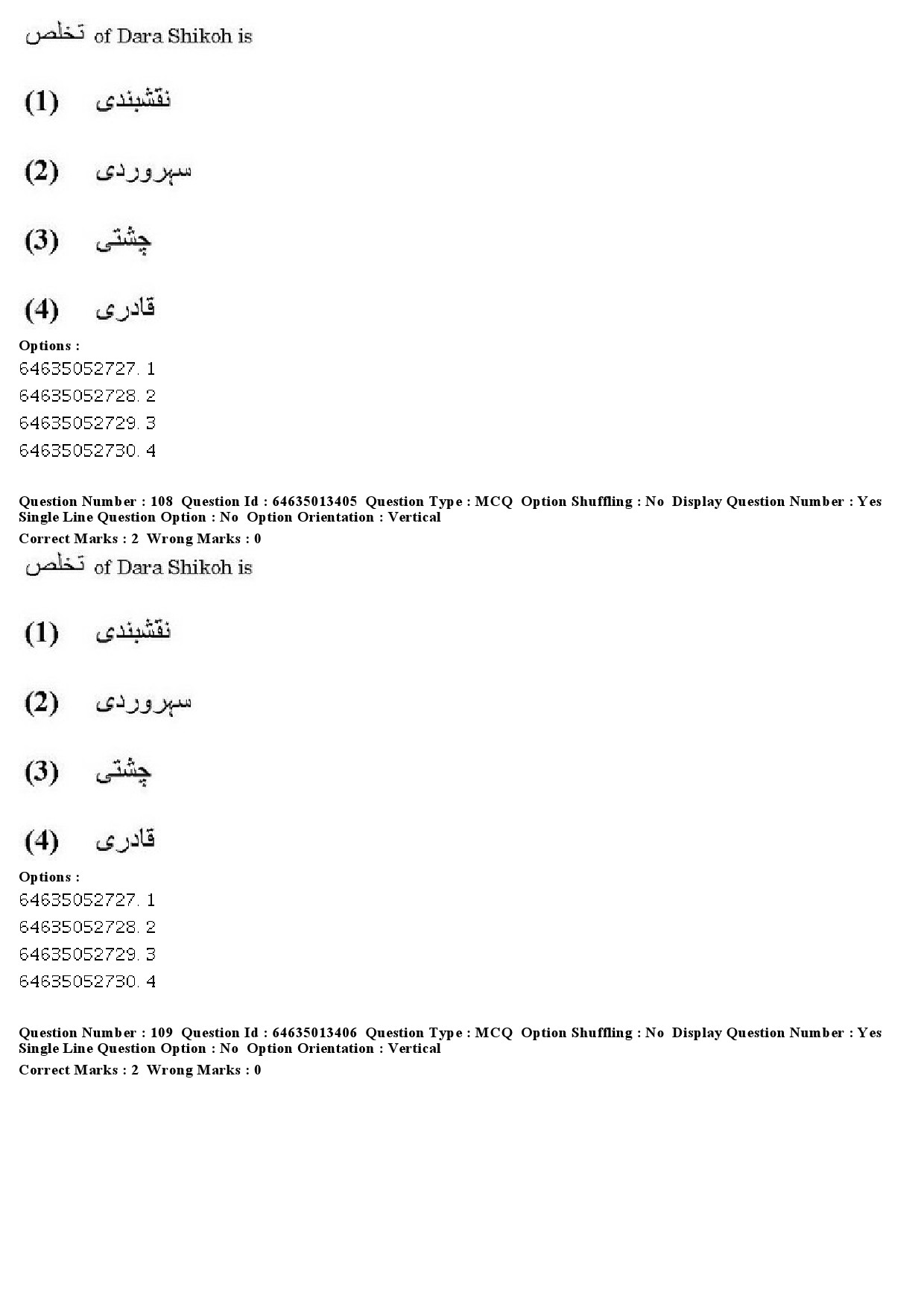 UGC NET Persian Question Paper June 2019 91