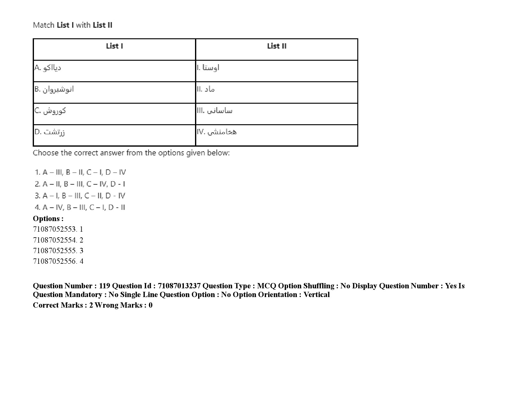 UGC NET Persian Question Paper September 2020 175