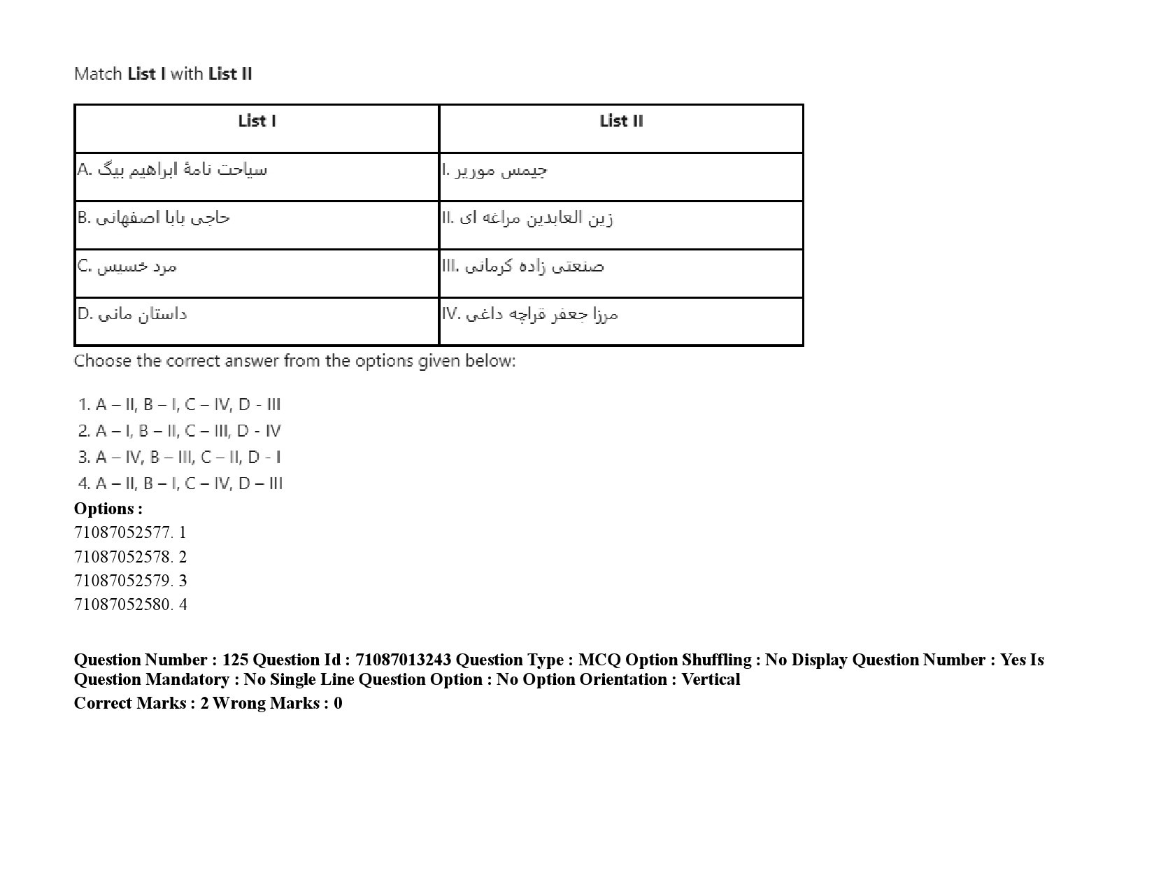 UGC NET Persian Question Paper September 2020 187