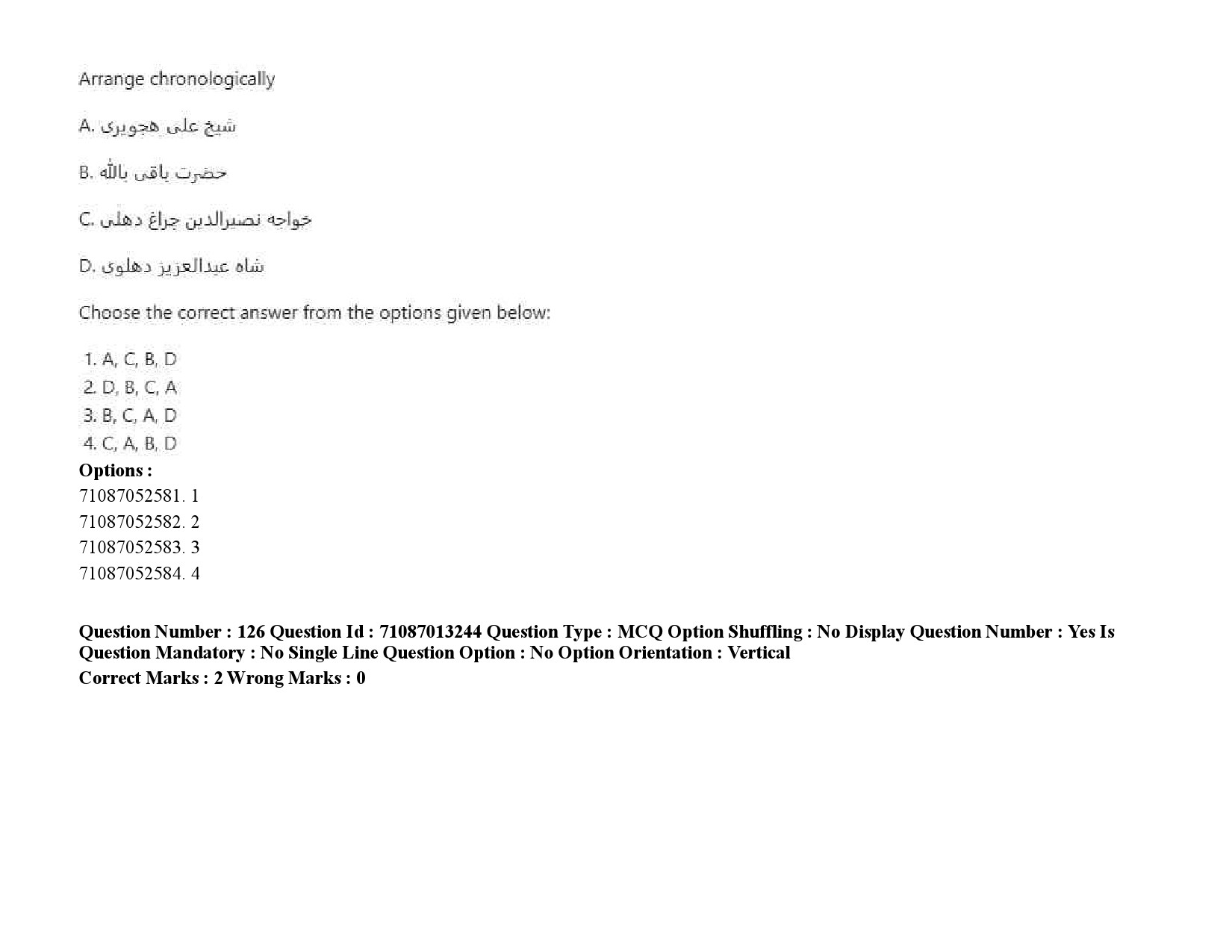 UGC NET Persian Question Paper September 2020 189