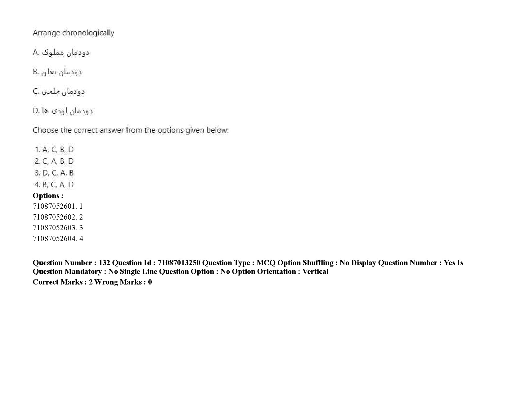 UGC NET Persian Question Paper September 2020 200