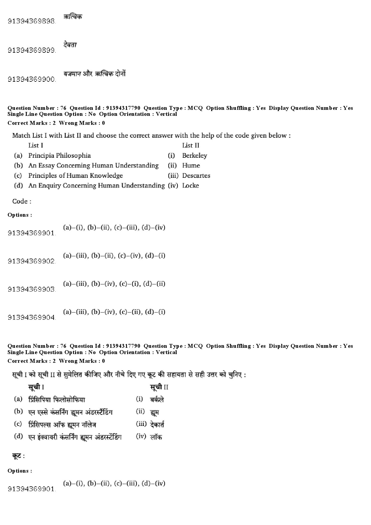 UGC NET Philosophy Question Paper December 2018 65